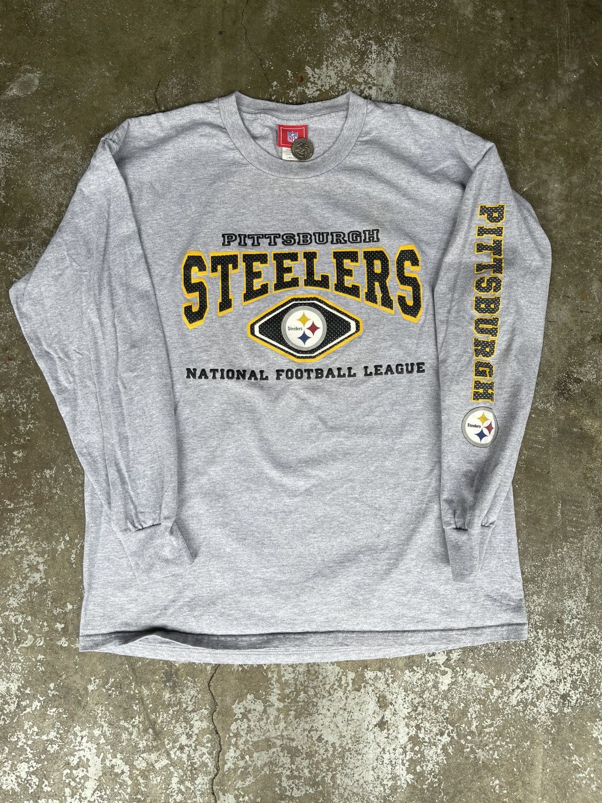 NFL Vintage 00s Pittsburgh Steelers Long Sleeve Shirt Size US L / EU 52-54 / 3 - 1 Thumbnail