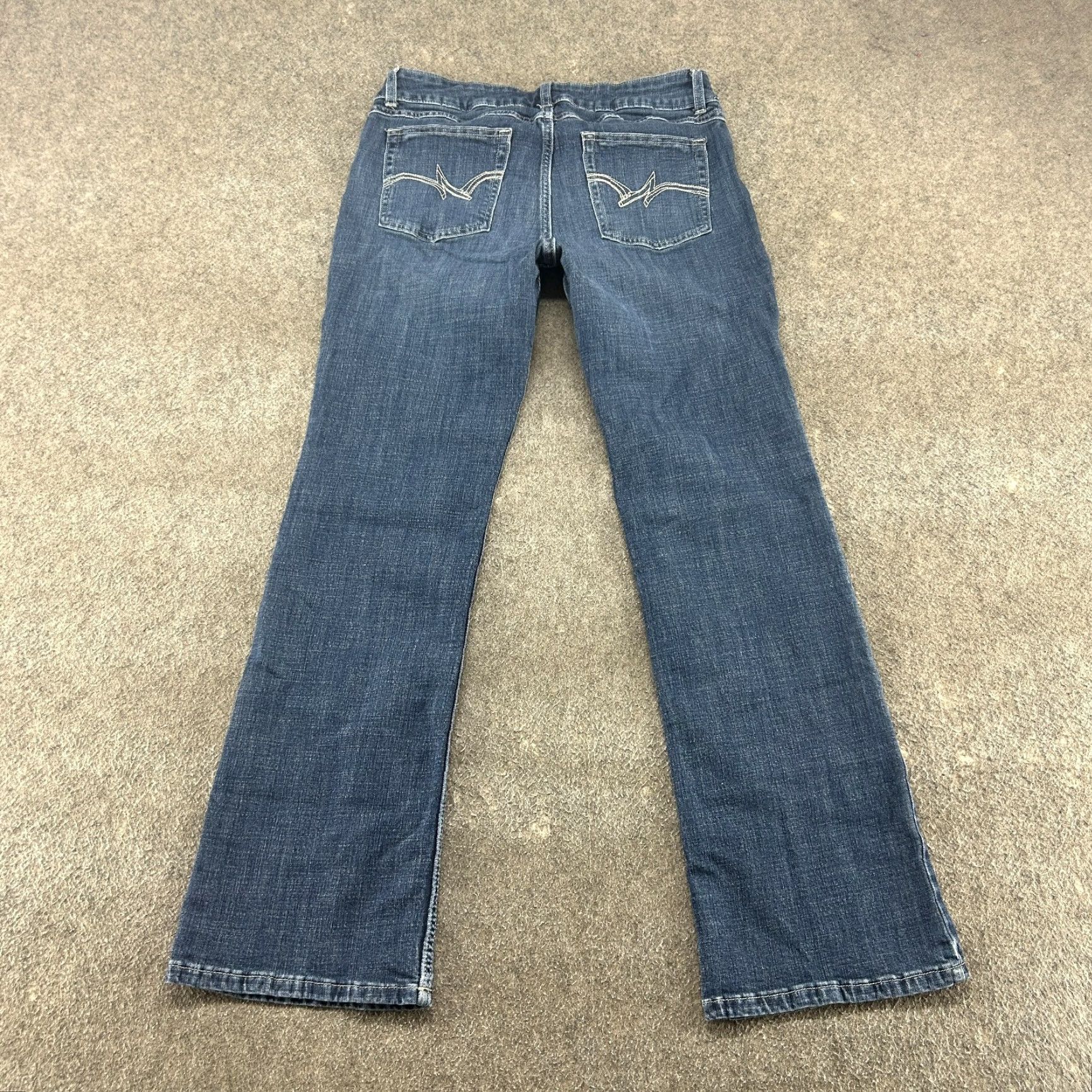 Wrangler Wrangler Jeans Womens 11 Jeans Bootcut Dark Wash Denim 32in 11x34 Blue Cotton Stretch Women Juniors Size 24" / US 00 / IT 34 - 5 Thumbnail