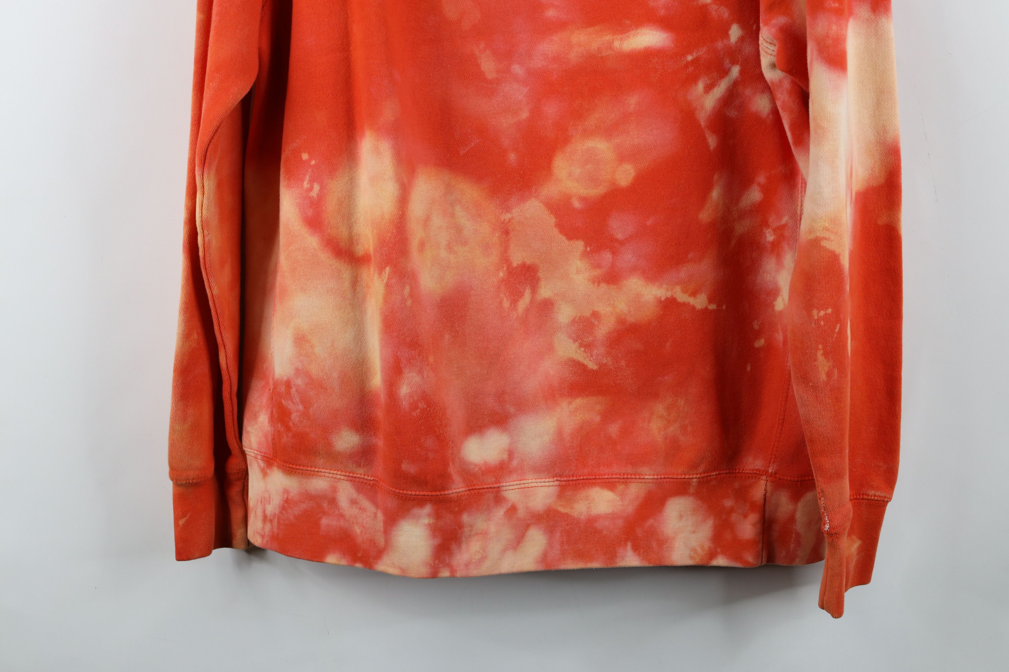 Vintage Vintage Streetwear Blank Acid Wash Hoodie Sweatshirt Orange Size US L / EU 52-54 / 3 - 15 Thumbnail