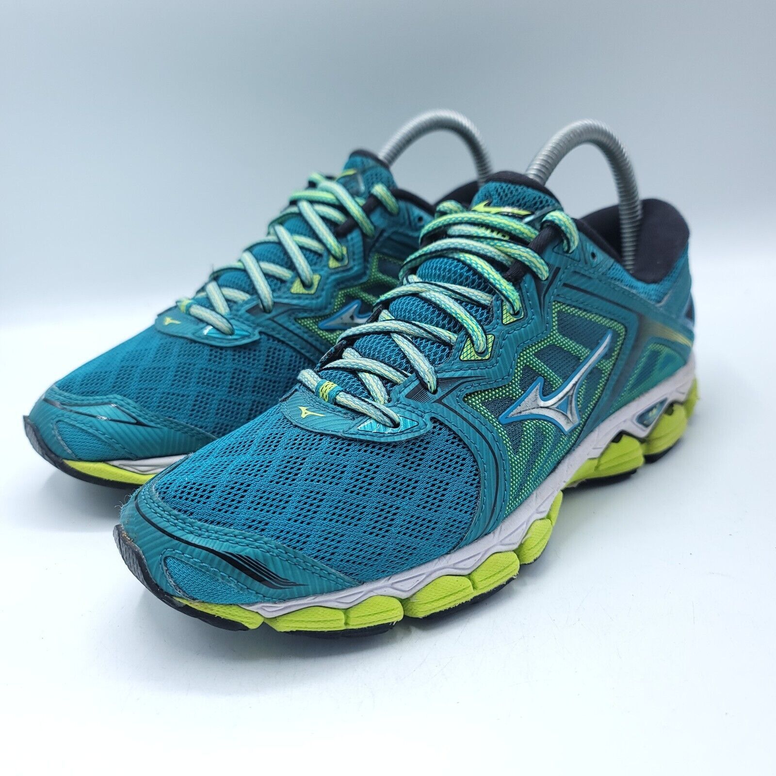 Mizuno Mizuno Wave Sky Shoe Womens Size 8 J1GD170204 Blue Yellow Size US 8 / IT 38 - 1 Thumbnail