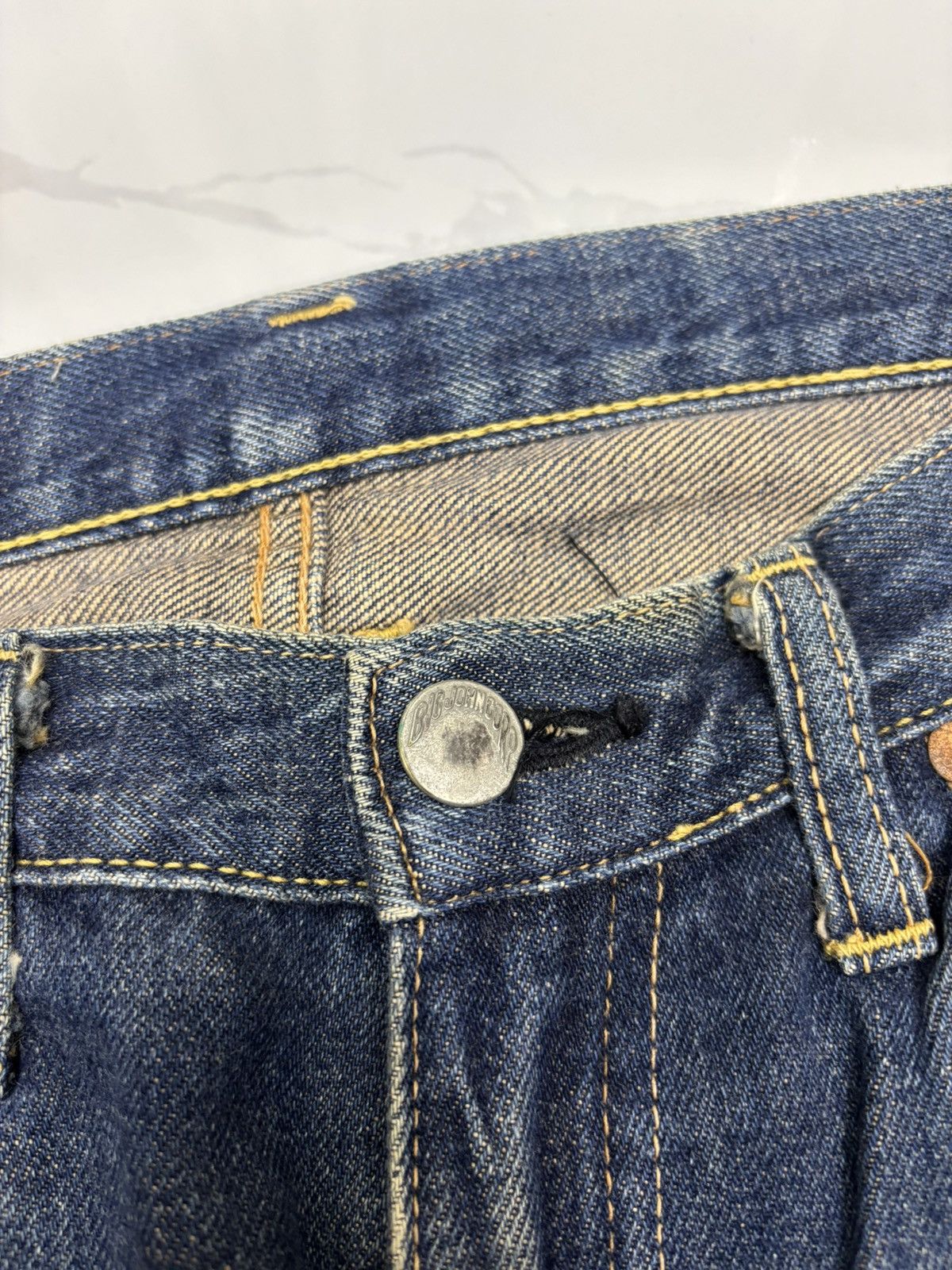 Kapital Vintage Big John Selvedge Redline Distressed Denim Jeans Size US 31 - 6 Thumbnail