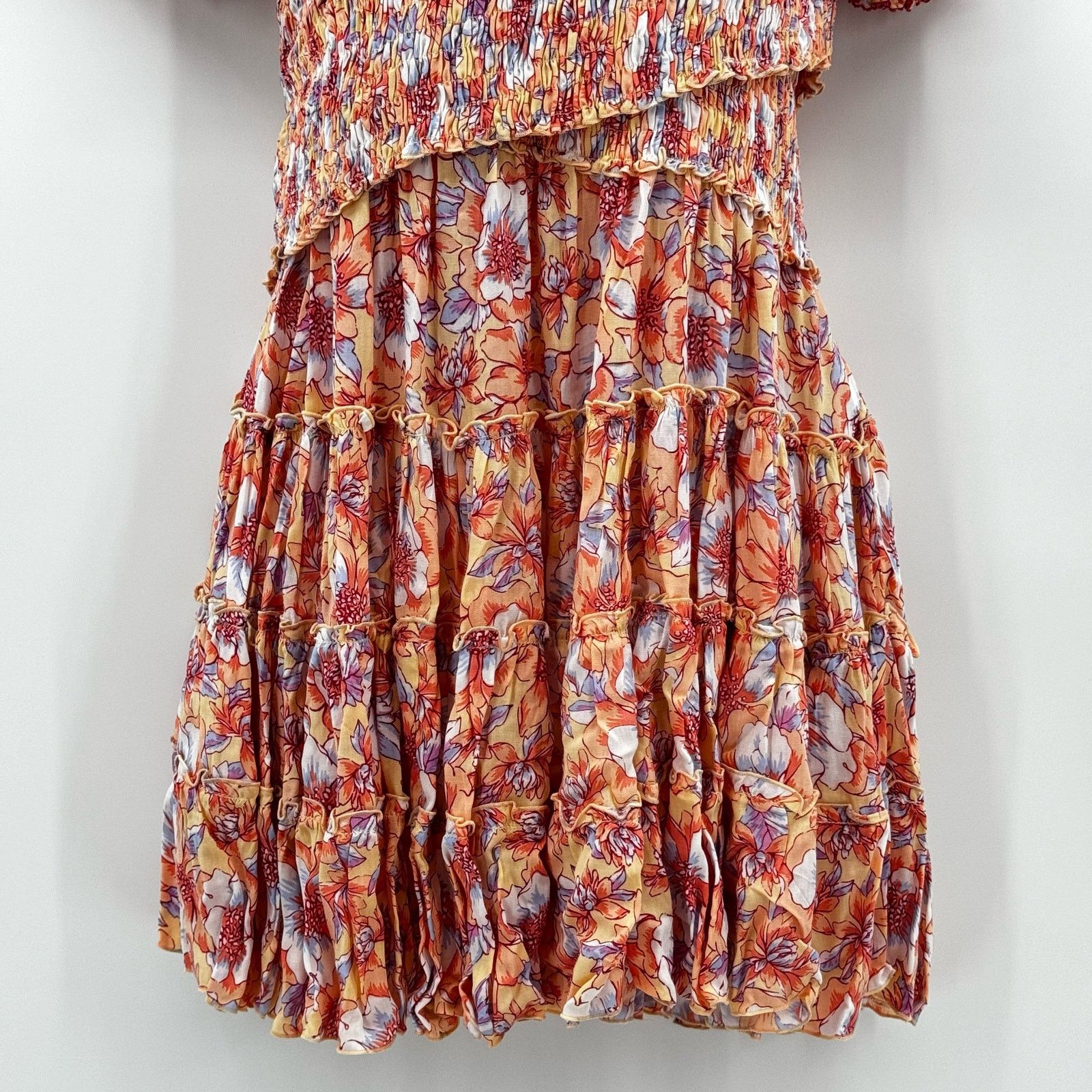 Poupette St Barth Soledad Floral Mini Dress Medium NWT