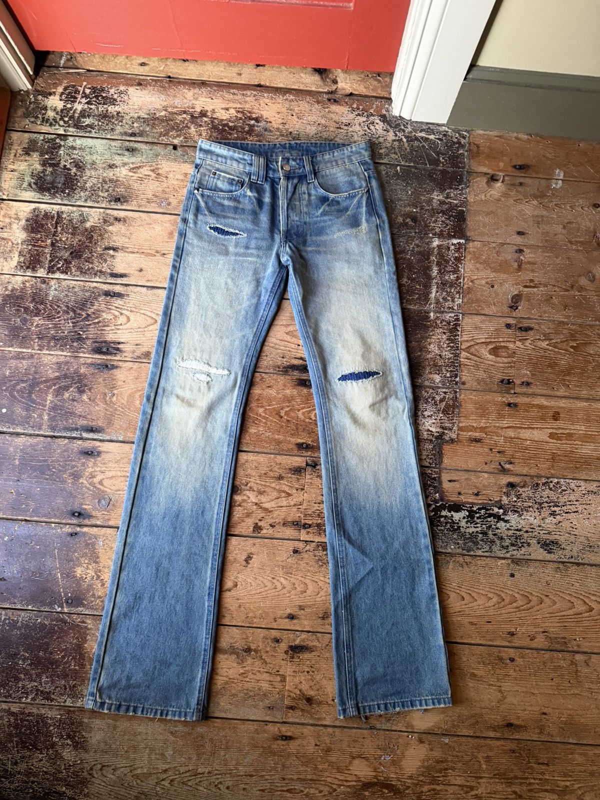 パンツ witnessvalley dirt flared denim xs Other Witness Valley Flared Denim | Grailed