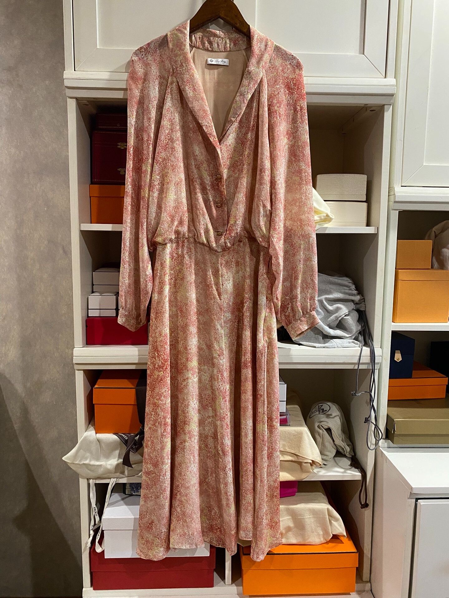 Loro Piana Loro Piana Light Pink Floral Dress Size S / US 4 / IT 40 - 1 Thumbnail
