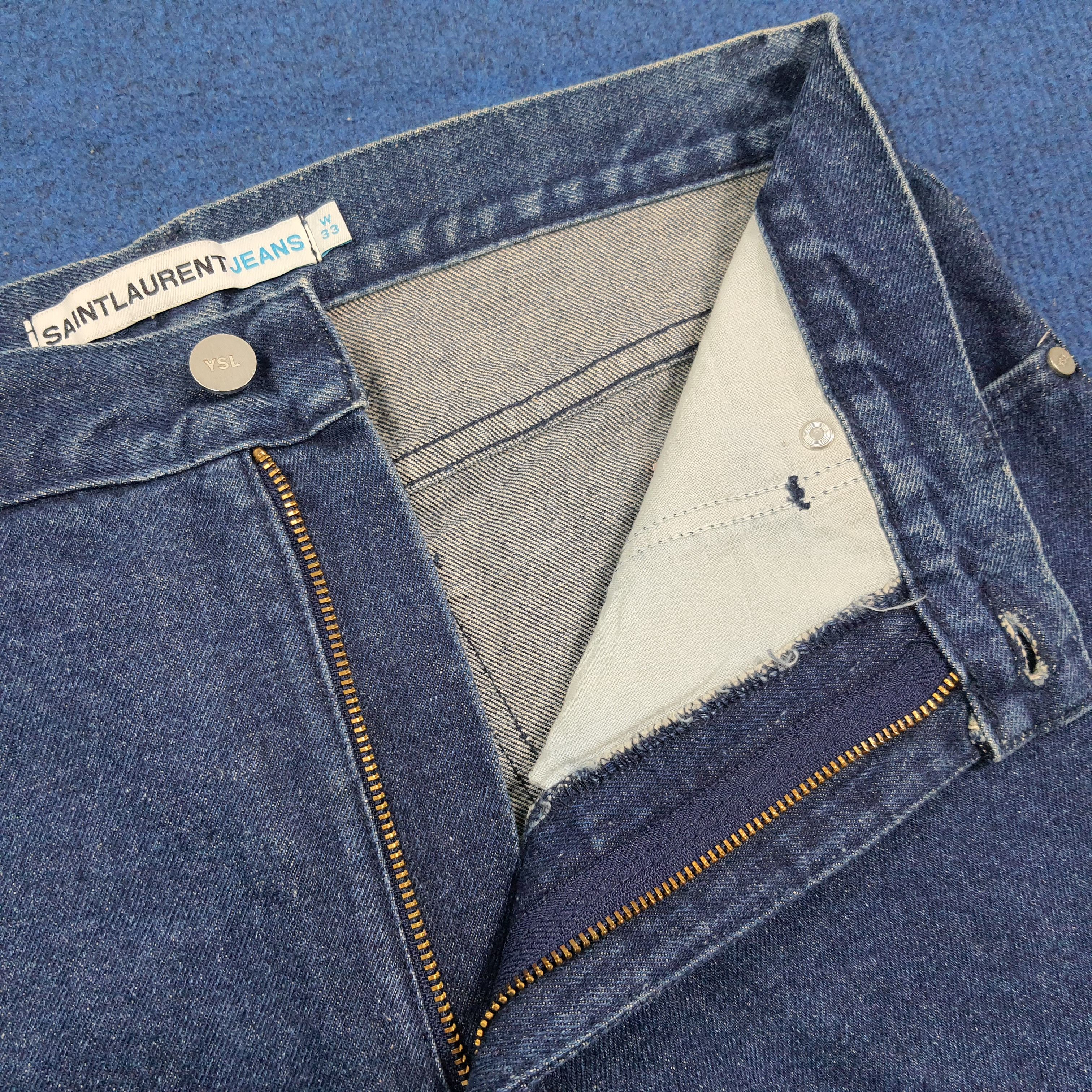 Yves Saint Laurent Vintage Saint Laurent Jeans YSL Rare Designer Jeans C280N33 Size US 32 / EU 48 - 7 Thumbnail