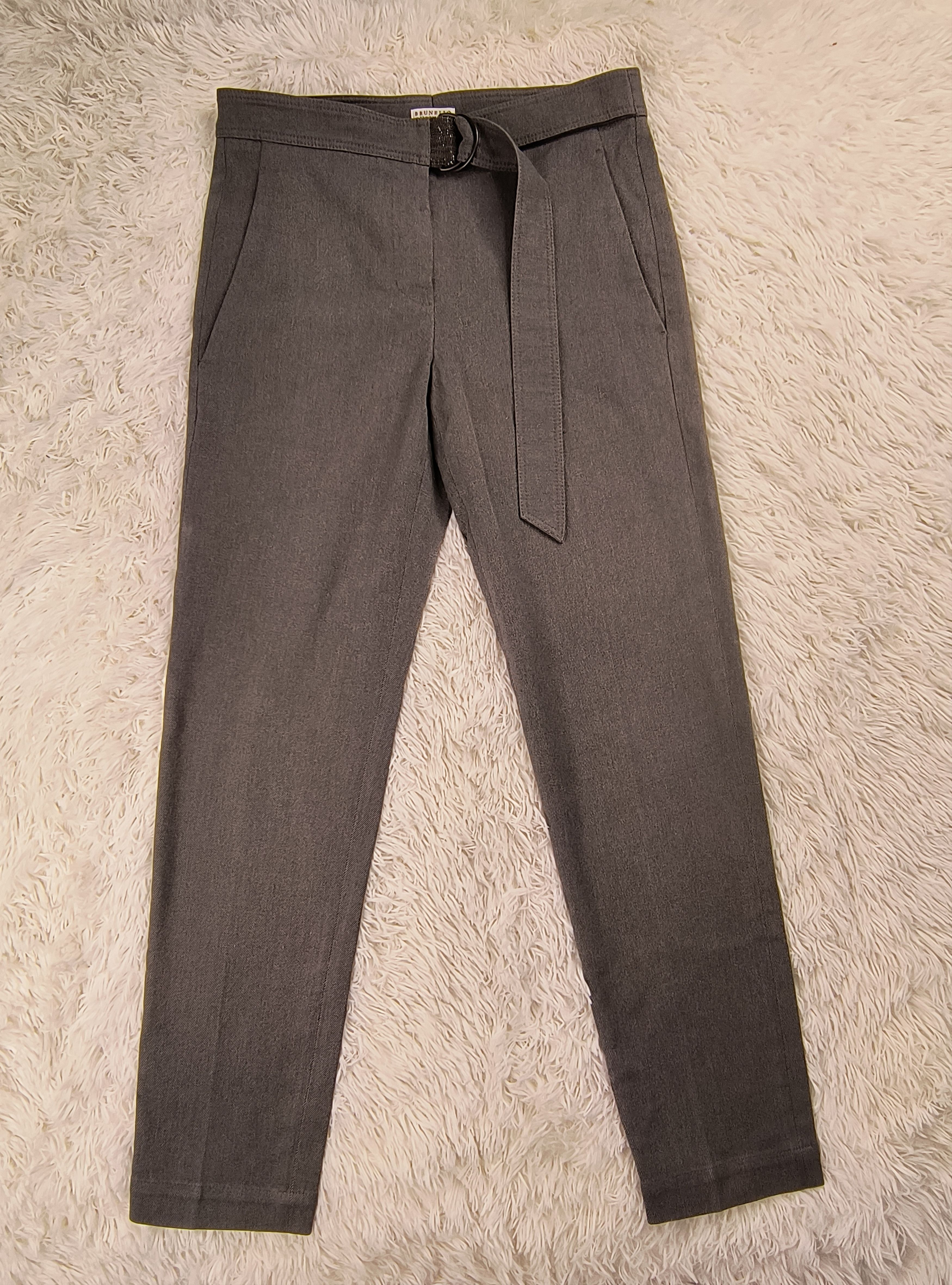 Brunello Cucinelli Brunello Cucinelli trouser belt woman pants Size 29" - 2 Thumbnail