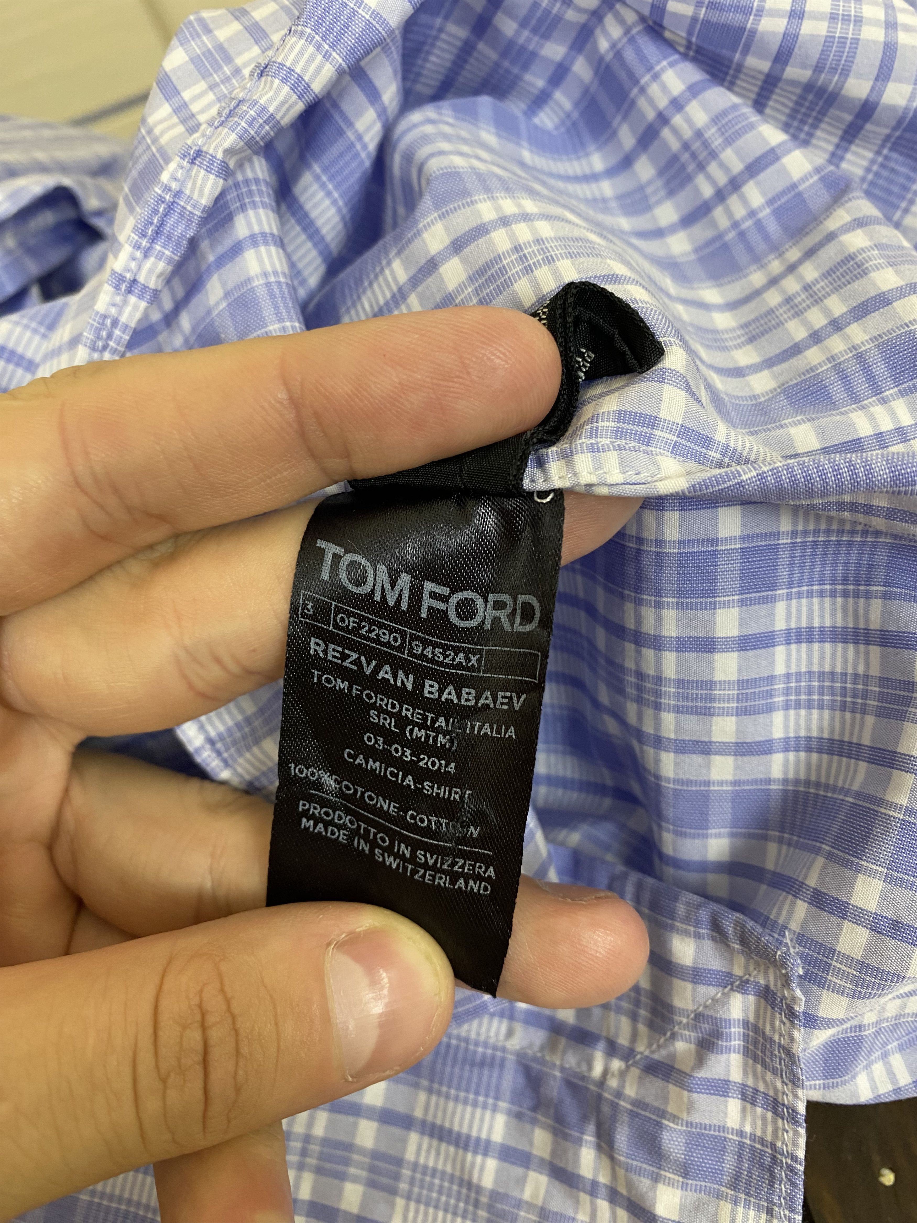 Tom Ford Rare Tom Ford checkered classic camicia shirt size M-L Size US M / EU 48-50 / 2 - 13 Thumbnail