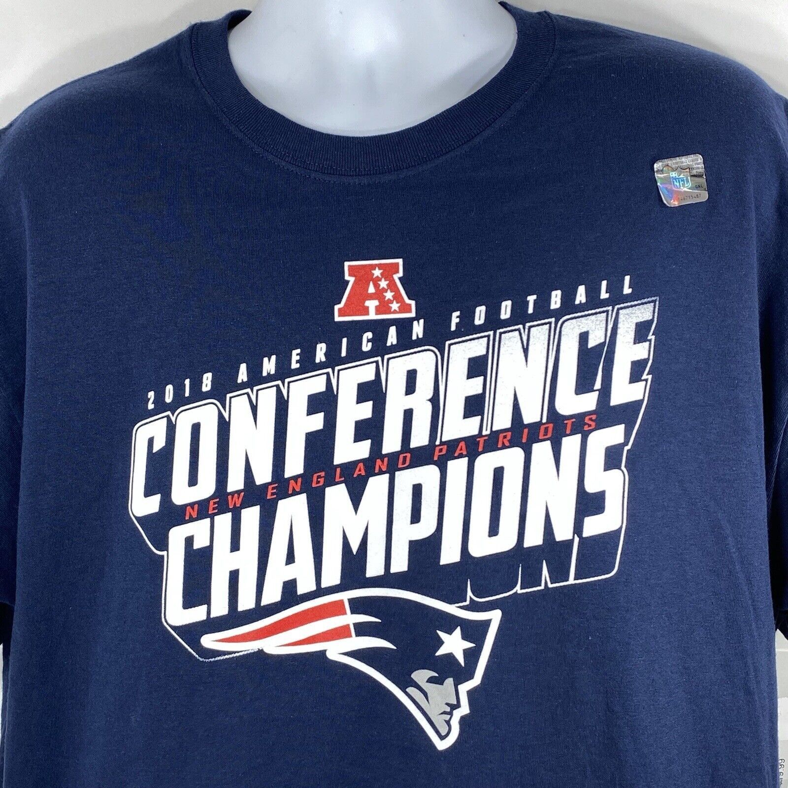 NFL New England Patriots NFL AFC Champions Graphic T Shirt Size US XL / EU 56 / 4 - 3 Thumbnail