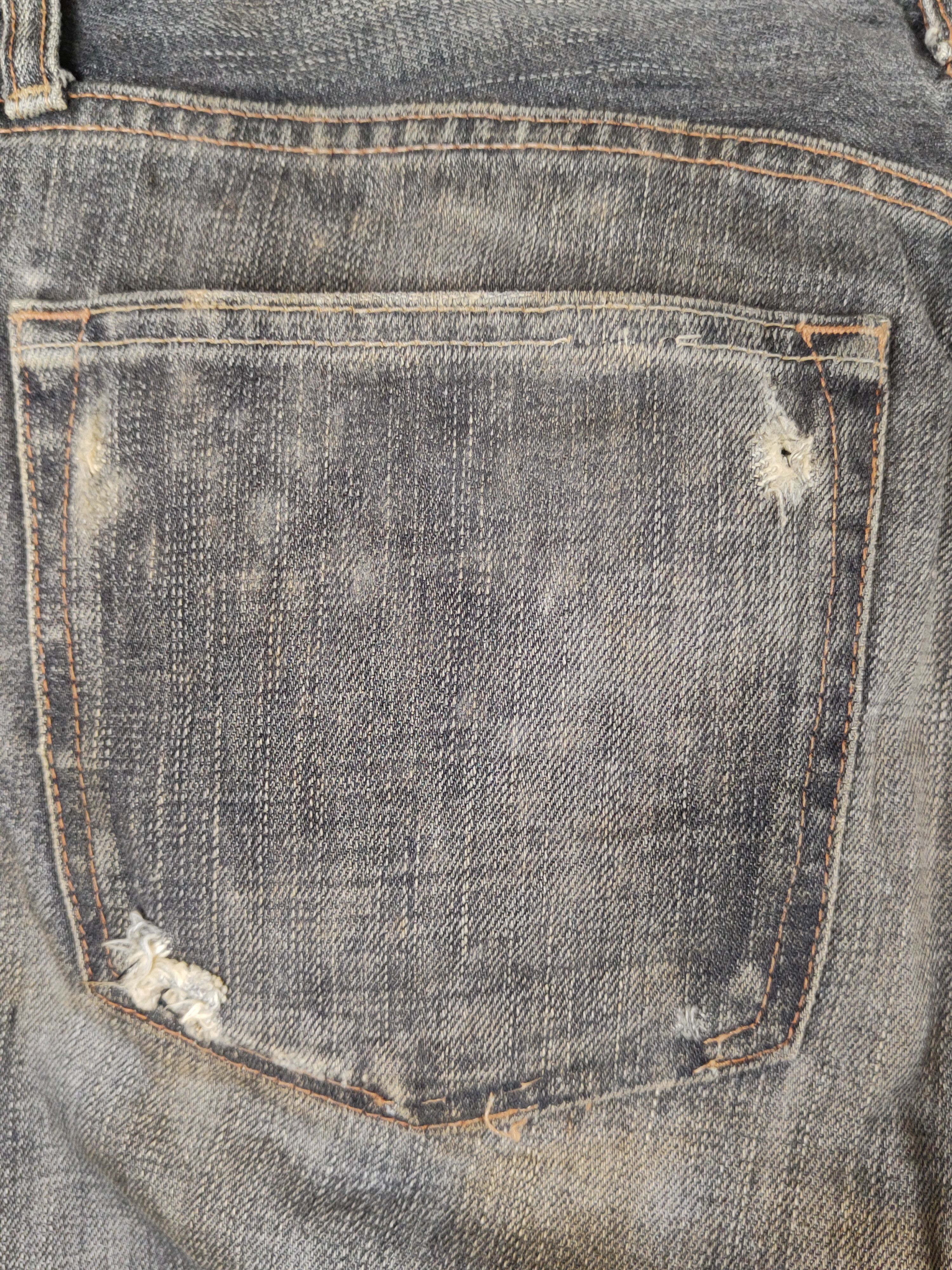 Japanese Brand DL Uniqlo Black Faded Distressed Ripped Jeans #S1627 Size US 31 - 8 Thumbnail