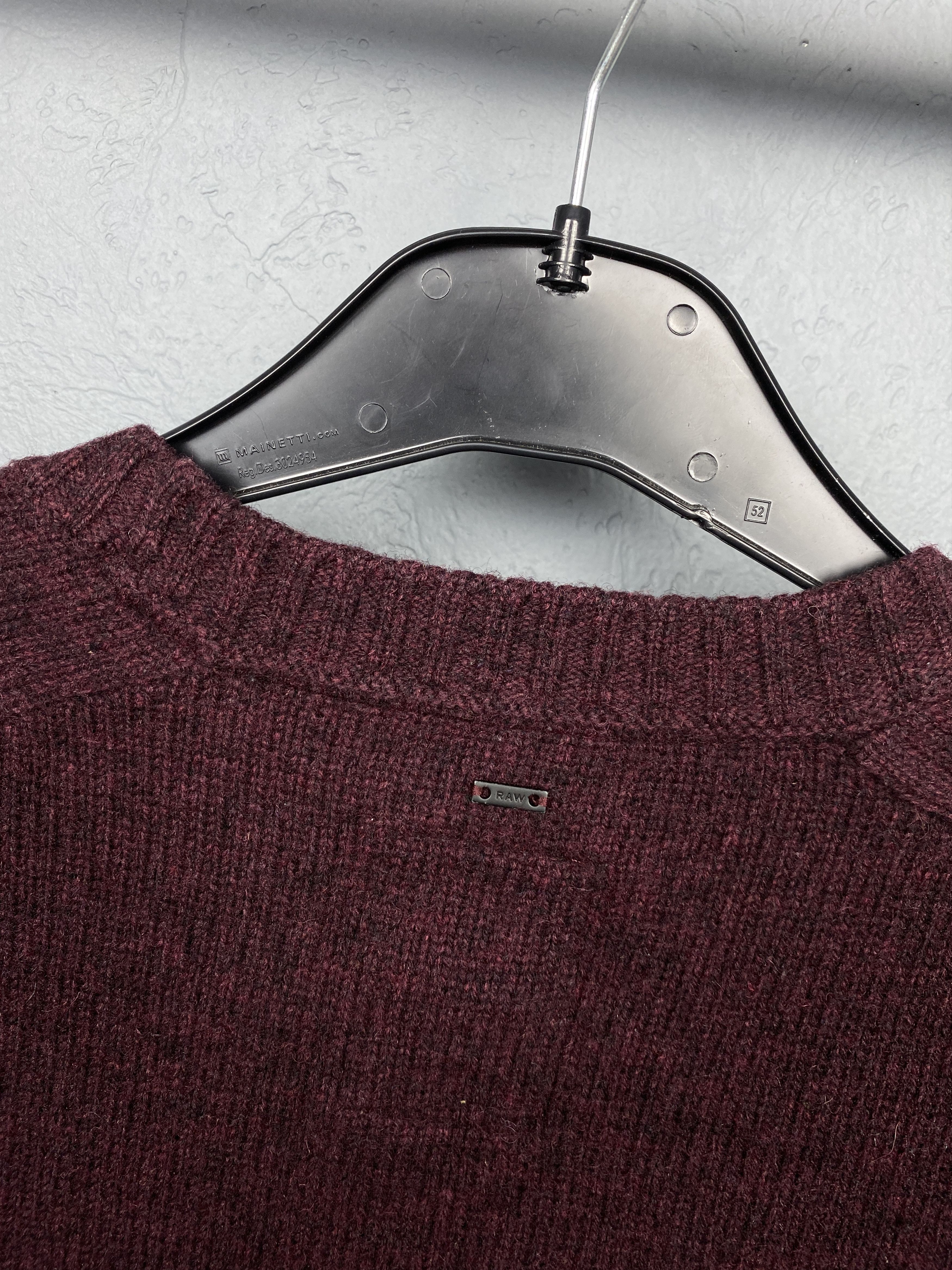 G-Star G Star Raw Vintage Mens Wool Knit Crew Neck Sweater Size US M / EU 48-50 / 2 - 7 Thumbnail