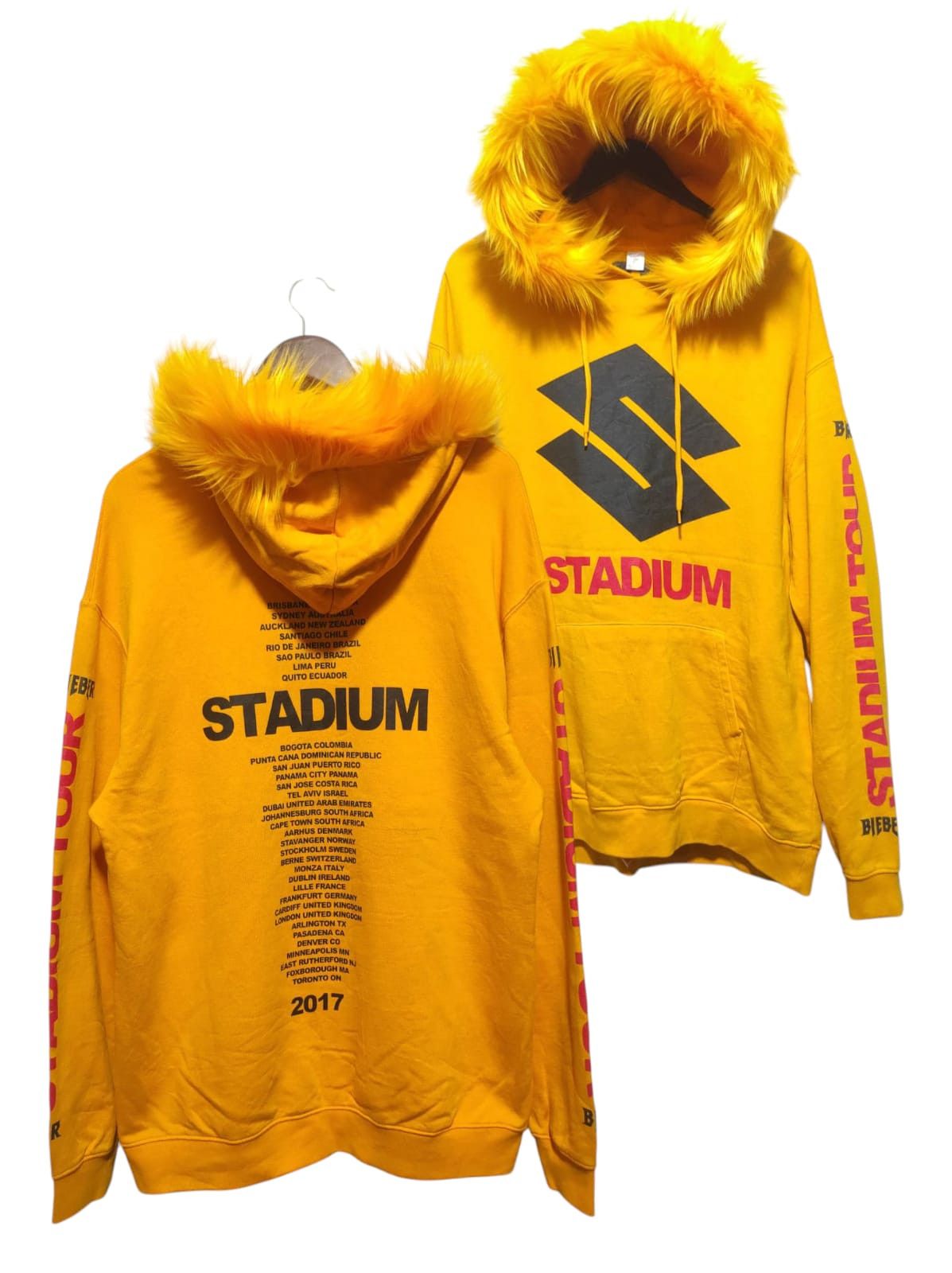 H&M Team Bieber Fur Hoodie IfSixWasNine LGB style Size US L / EU 52-54 / 3 - 1 Thumbnail