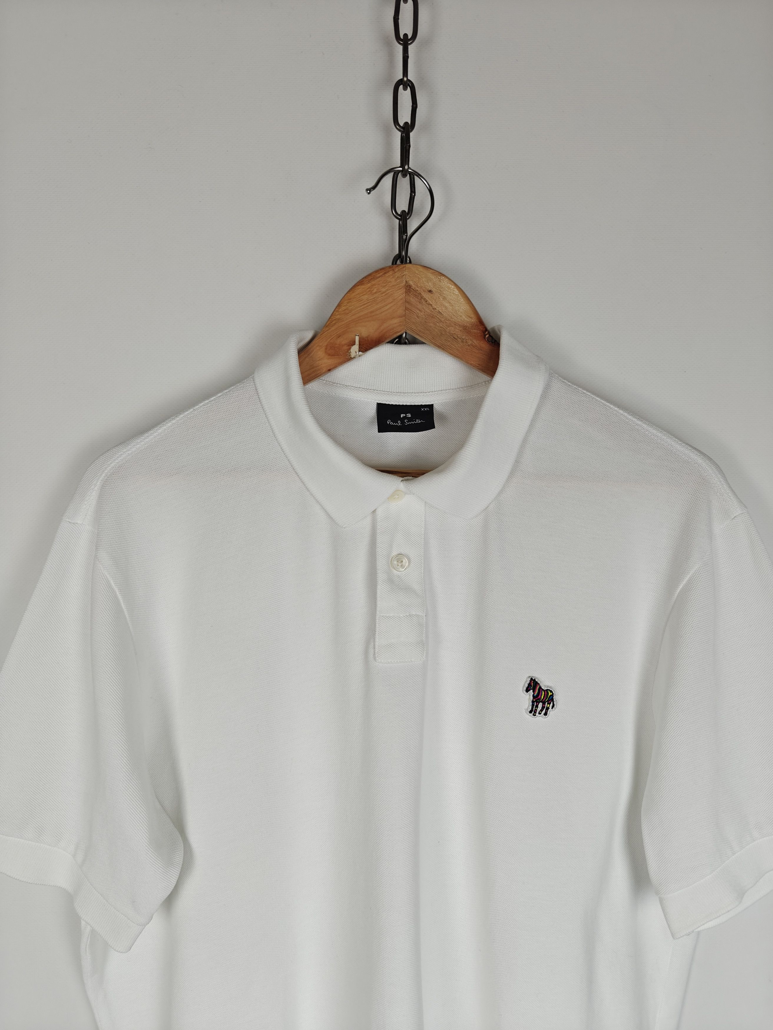 Paul Smith Paul Smith Polo T-Shirt Collared White Tee size XXL Size US XXL / EU 58 / 5 - 2 Thumbnail
