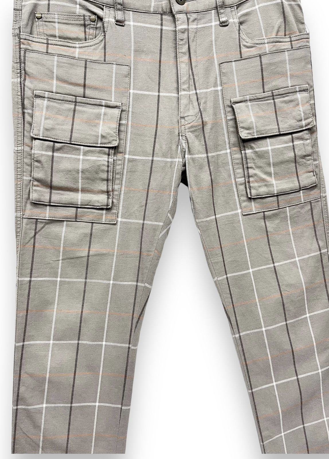 PPFM 💥DOPE🔥PPFM Punk Tartan Plaid Stretch Skinny Bush Pants Size US 29 - 2 Thumbnail