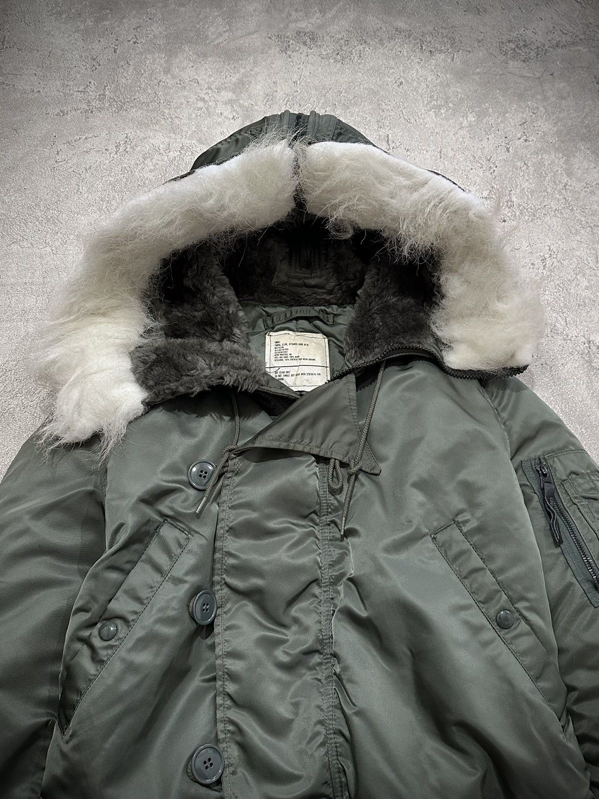Alpha Industries Vintage Alpha Industries N2b Attached Hood Jacket Size US S / EU 44-46 / 1 - 3 Thumbnail