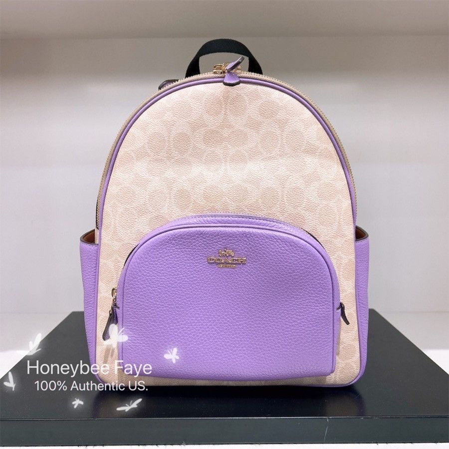 Coach Court Backpack In Signature Canvas CZ176 Size ONE SIZE - 1 Thumbnail