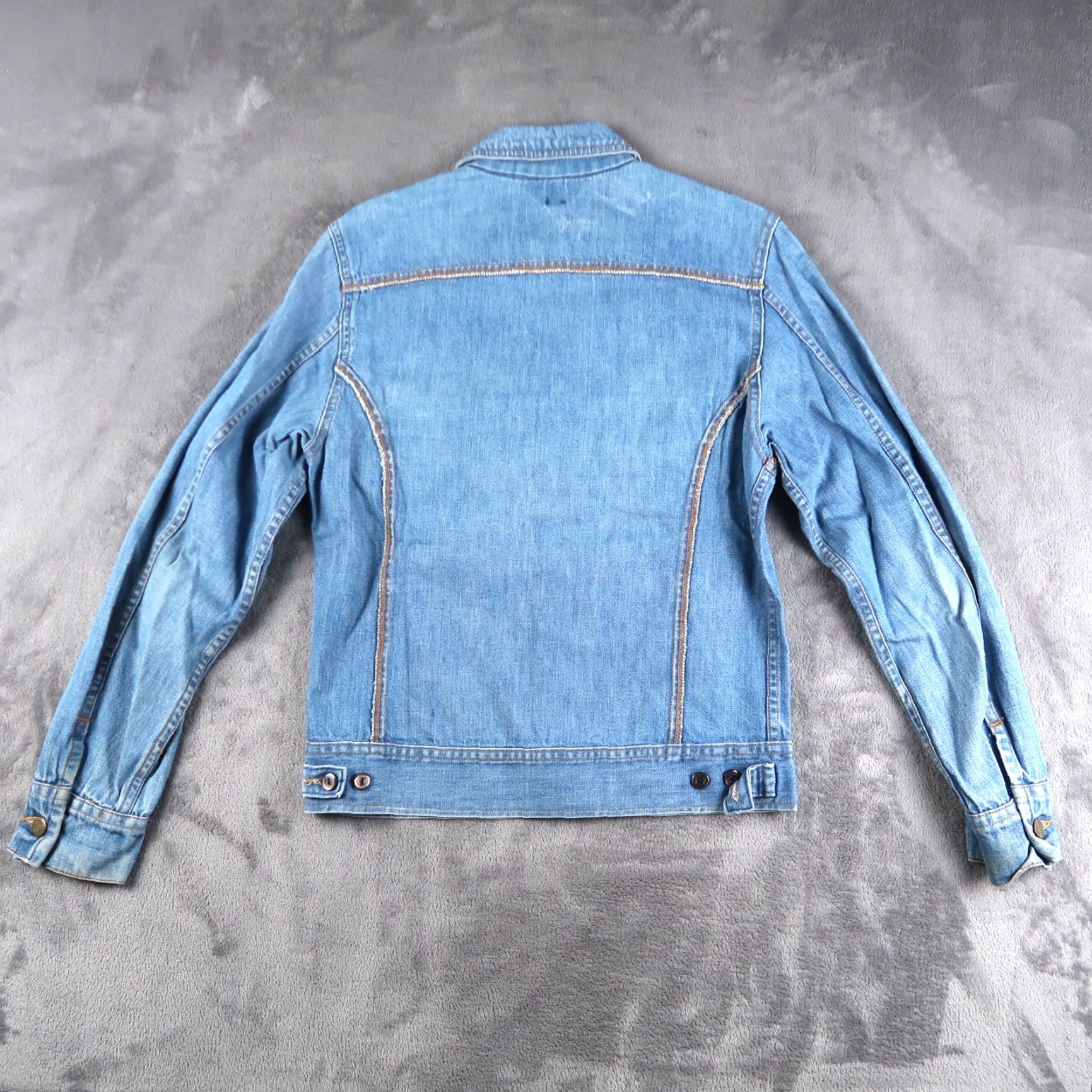 Lee VINTAGE Lee Denim Jacket Blue Western Style Button Front Two Pockets S Small 70s Size US S / EU 44-46 / 1 - 2 Thumbnail