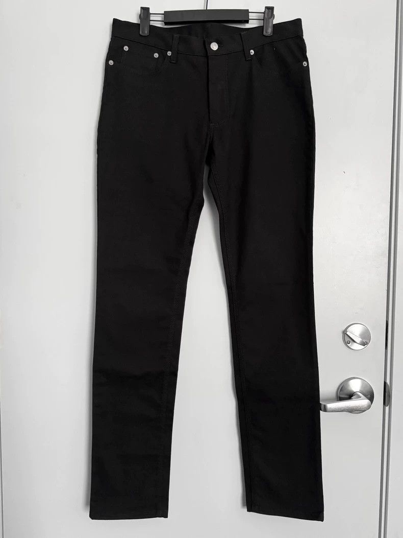 Helmut Lang HELMUT LANG Elastic Cotton Black Jeans Size US 32 / EU 48 - 2 Thumbnail