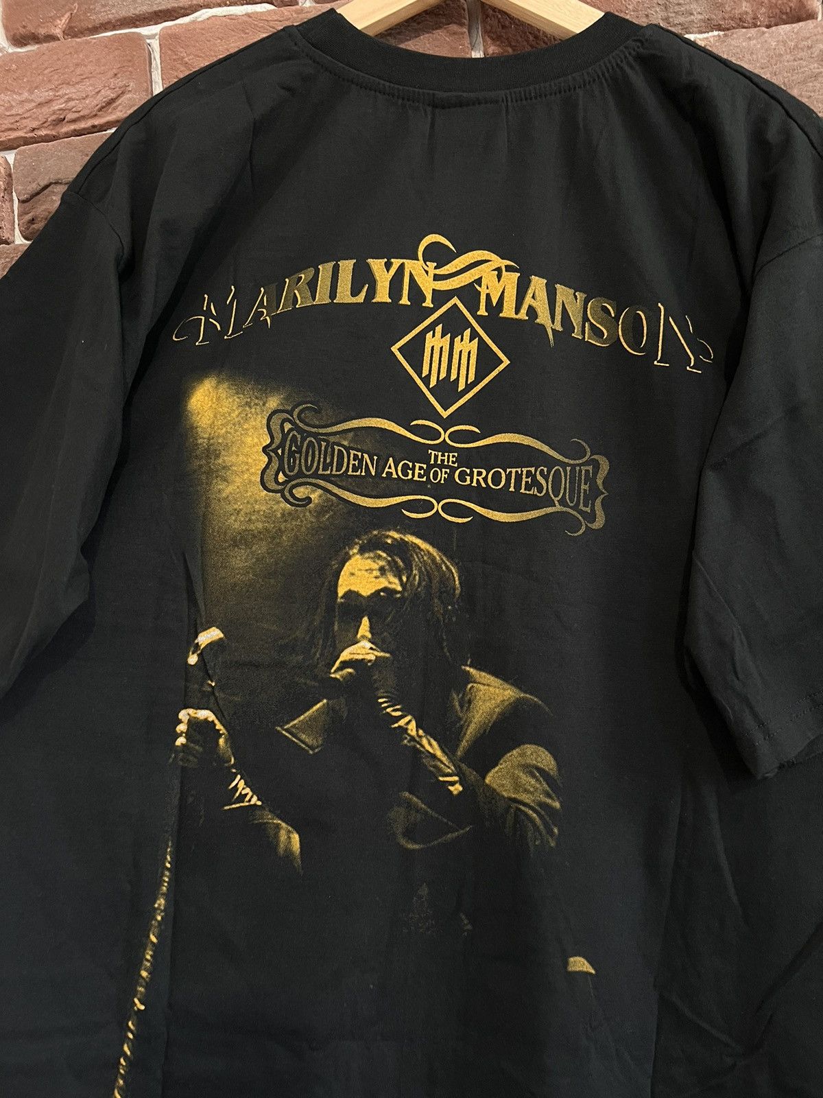 Band Tees Marilyn Manson Grotesque Vintage 00s Band Tee Rock Rare Size US XL / EU 56 / 4 - 4 Thumbnail