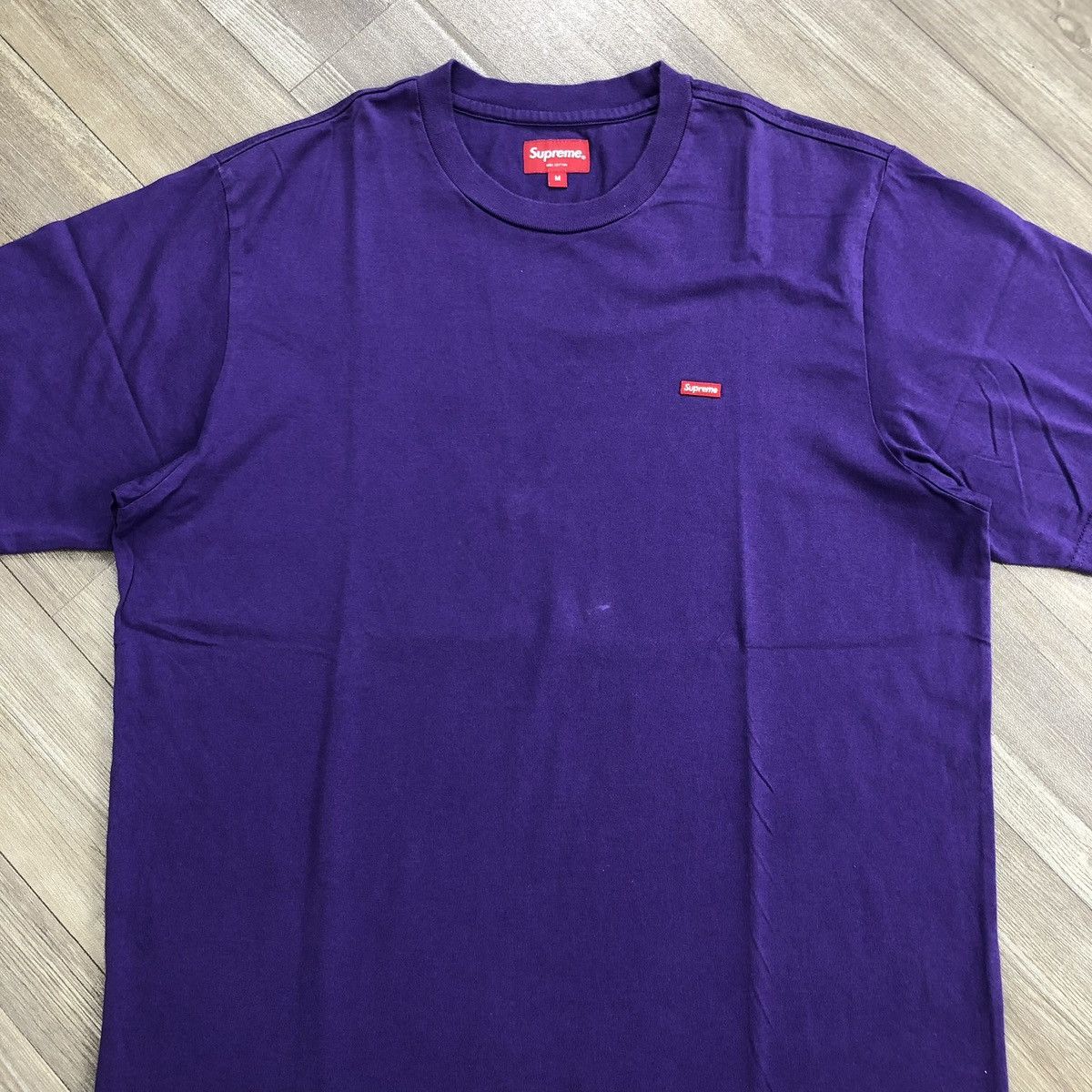 Supreme Supreme Logo Box Small Embroidery Purple Tee Size US L / EU 52-54 / 3 - 2 Thumbnail