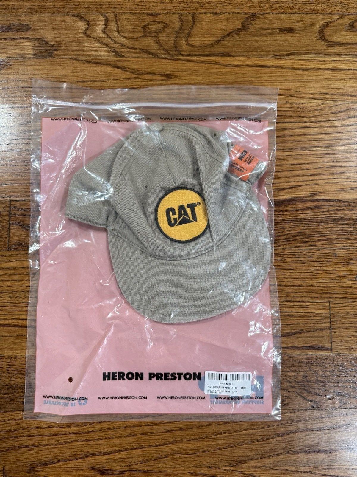 Heron Preston Heron Preston x Caterpillar Patch Baseball Cap Hat Beige Size ONE SIZE - 13 Thumbnail