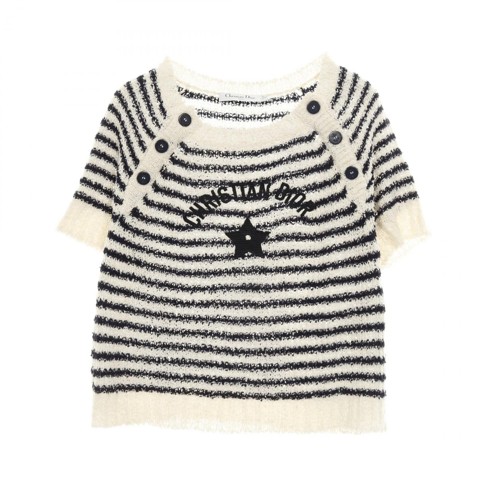 Dior Dior Dior Dior Mariniere Cotton Silk Knit Top Textile Tops DUTY FREE for USA Size ONE SIZE - 1 Thumbnail