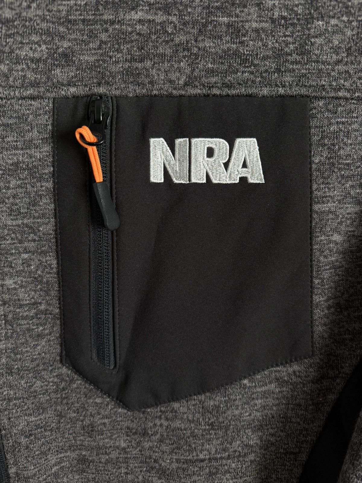 Other NRA Jacket Men’s 2XL Gray Black Full Zip Softshell Fleece Size US XXL / EU 58 / 5 - 2 Thumbnail
