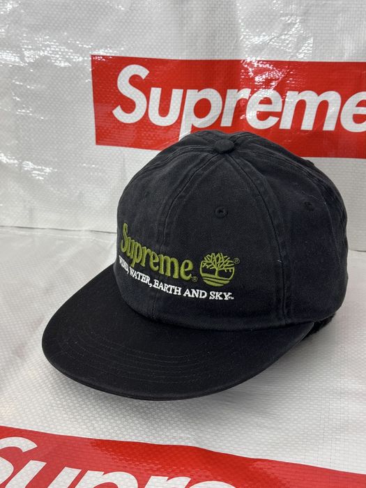 Supreme Supreme Timberland 6-Panel Black camp cap | Grailed