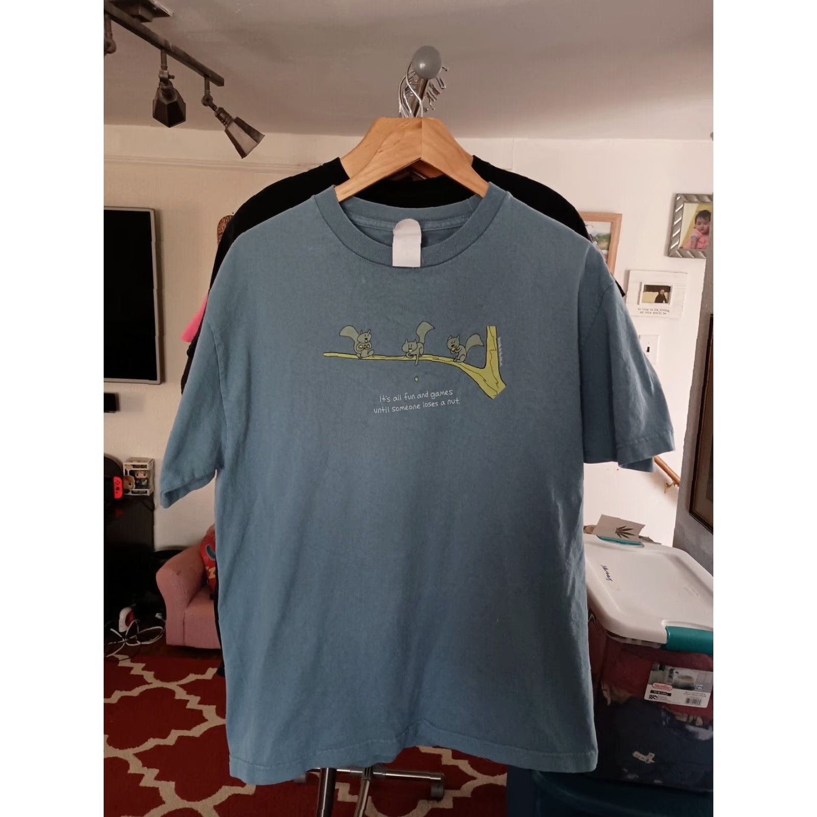 Vintage VINTAGE Funny Squirrel T-Shirt Men L Gray Alstyle Size US L / EU 52-54 / 3 - 2 Thumbnail