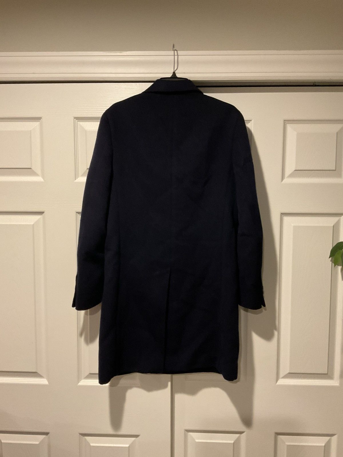 Canali CANALI KEI MEN’S BLACK WOOL BELTED TRENCH COAT OVERCOAT Size US S / EU 44-46 / 1 - 4 Thumbnail