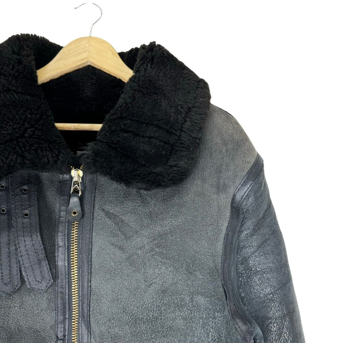 Avirex ⚡️AVIREX LIMITED SHEEPSKIN LEATHER TYPE B3 BLACK JACKET Size US M / EU 48-50 / 2 - 2 Thumbnail