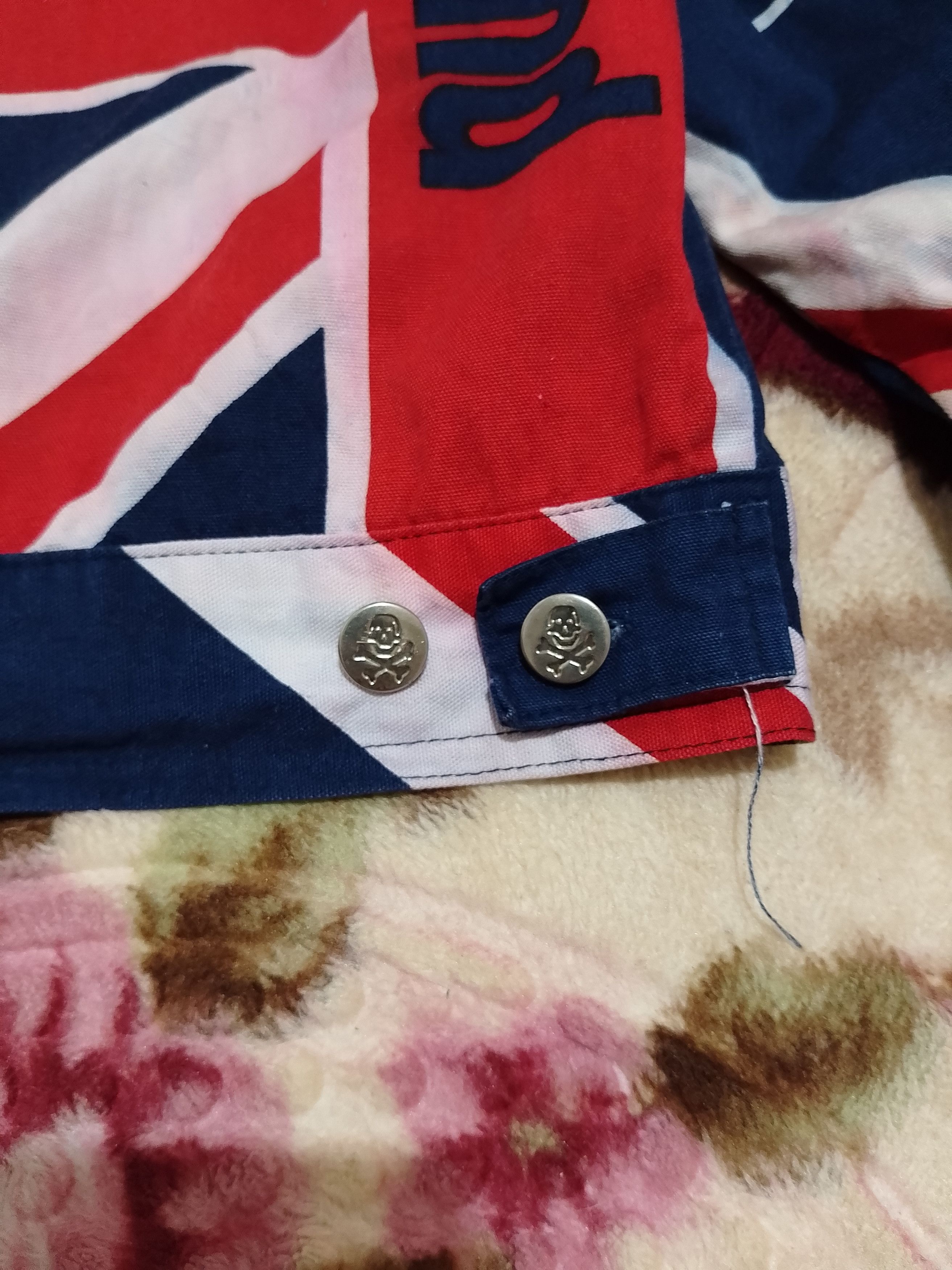 Seditionaries × Vintage Vintage 90s Full Big Flag England trucker jacket Size US S / EU 44-46 / 1 - 12 Thumbnail