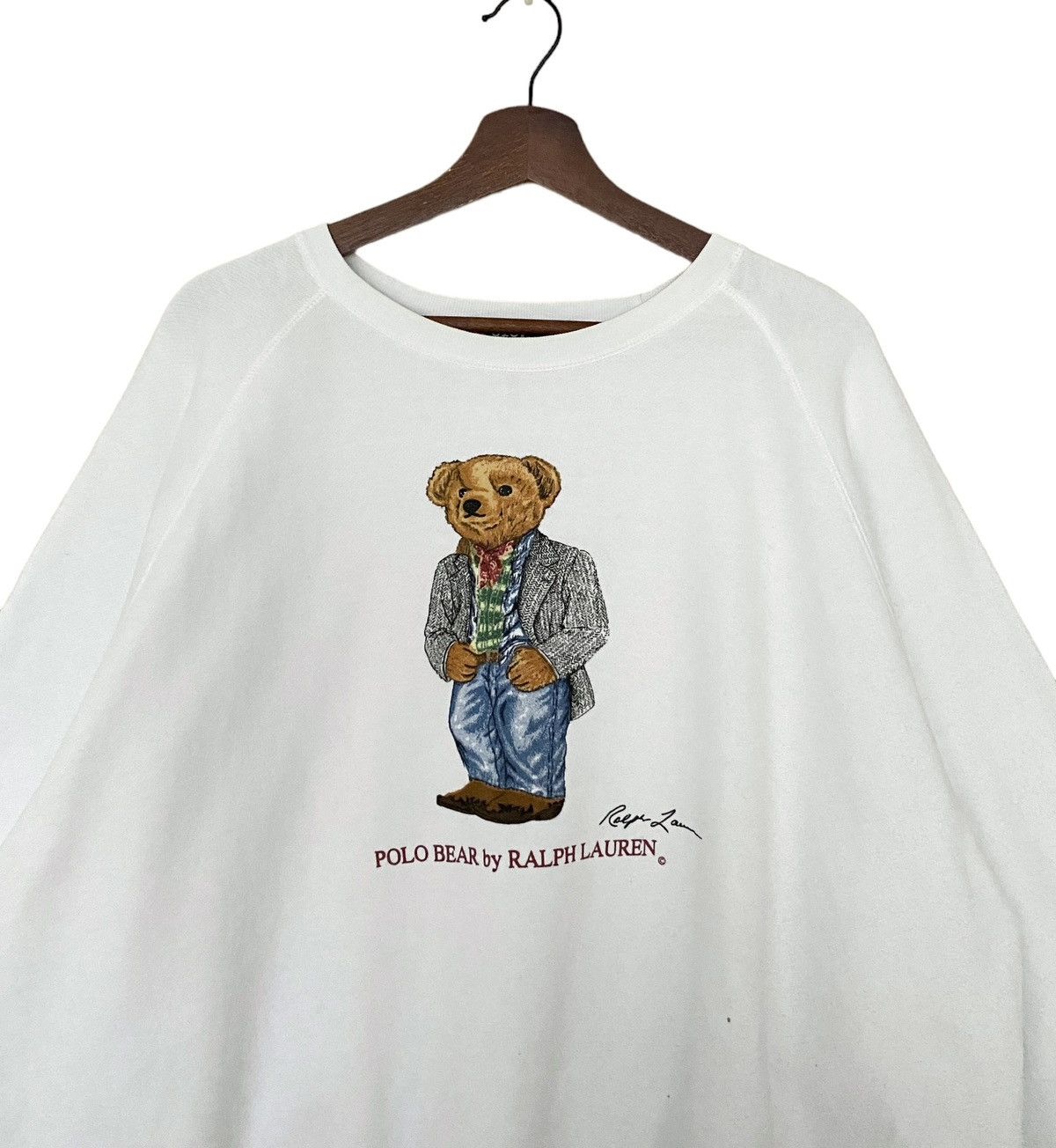 Vintage Vintage Brand Polo Ralph Lauren Sweatshirt 1990s Size US L / EU 52-54 / 3 - 3 Thumbnail