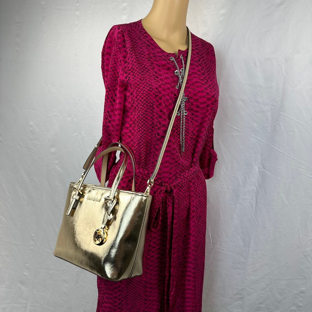 Michael Kors Michael Kors 35H3GTVT0M Jet Set Travel XS Metallic Size ONE SIZE - 1 Thumbnail