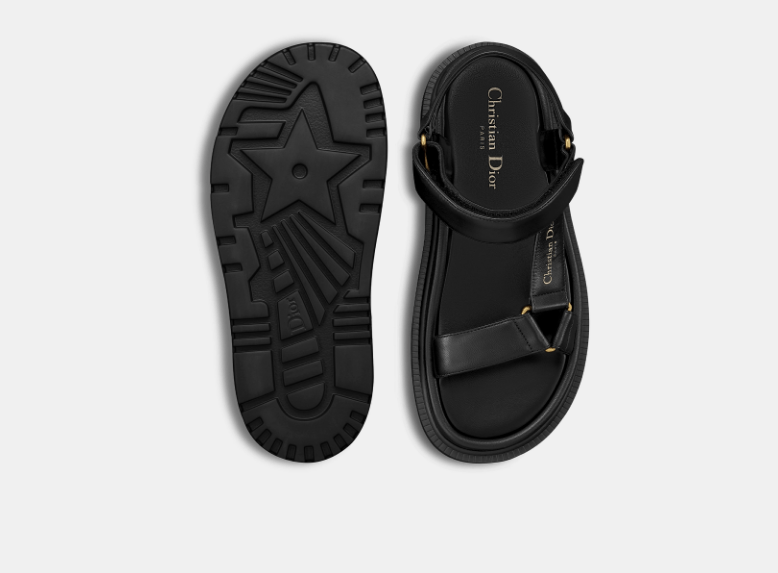 Dior o1w1db10126 KCQ893 D-Wave Sandals in Black Size US 8 / IT 38 - 5 Thumbnail