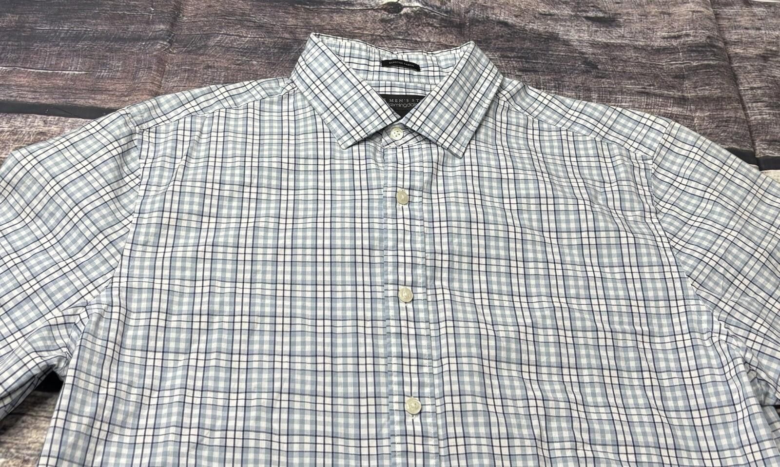 Bloomingdale's The Men's Store Bloomingdales Shirt Men's Large Plaid Cotton Size US L / EU 52-54 / 3 - 5 Thumbnail