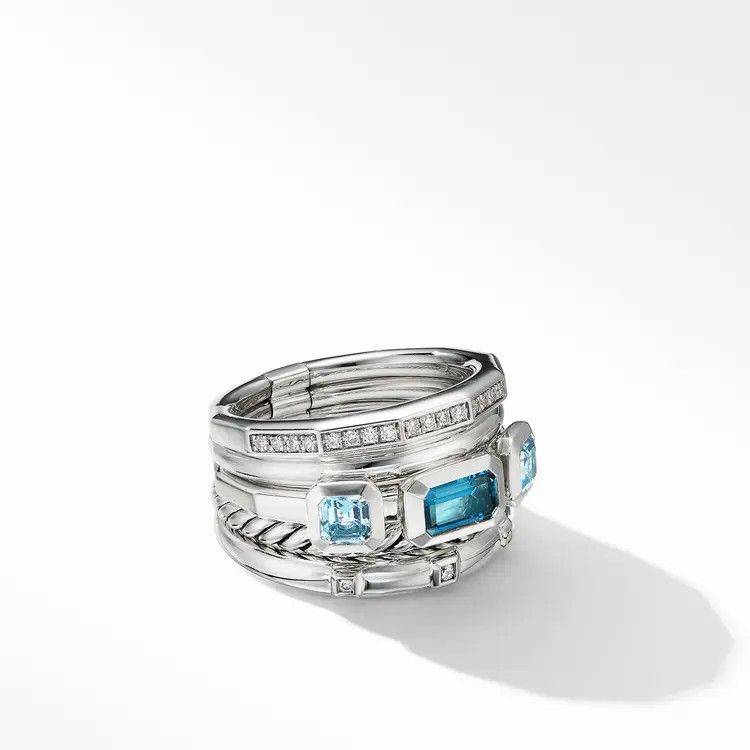 David Yurman o1w1db11025 R14695D /Size 9 /Ring in Silver Size ONE SIZE - 1 Thumbnail