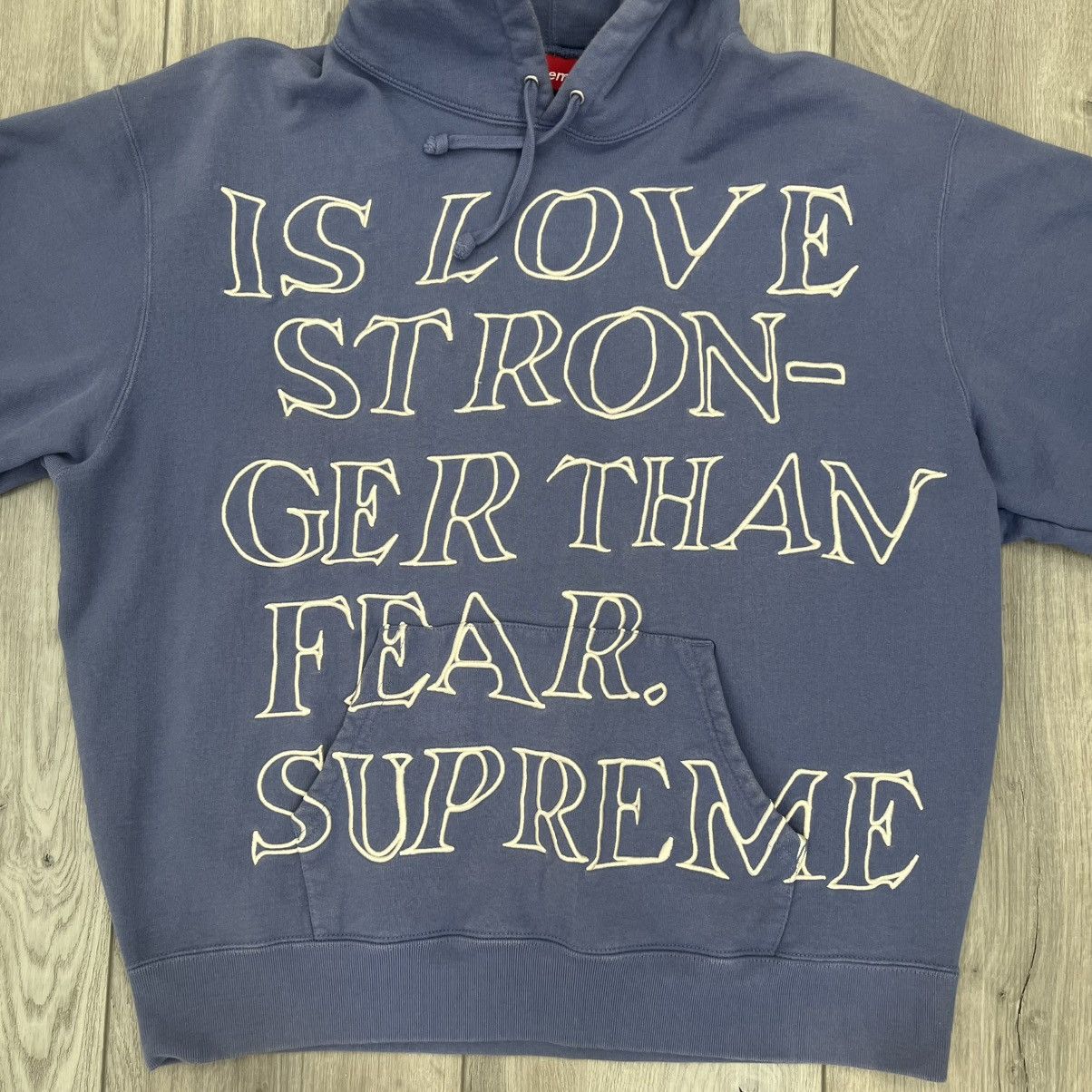 Cactus Plant Flea Market × Supreme Supreme x CPFM Stronger Than Fear Hoodie Light Purple Large Size US L / EU 52-54 / 3 - 3 Thumbnail