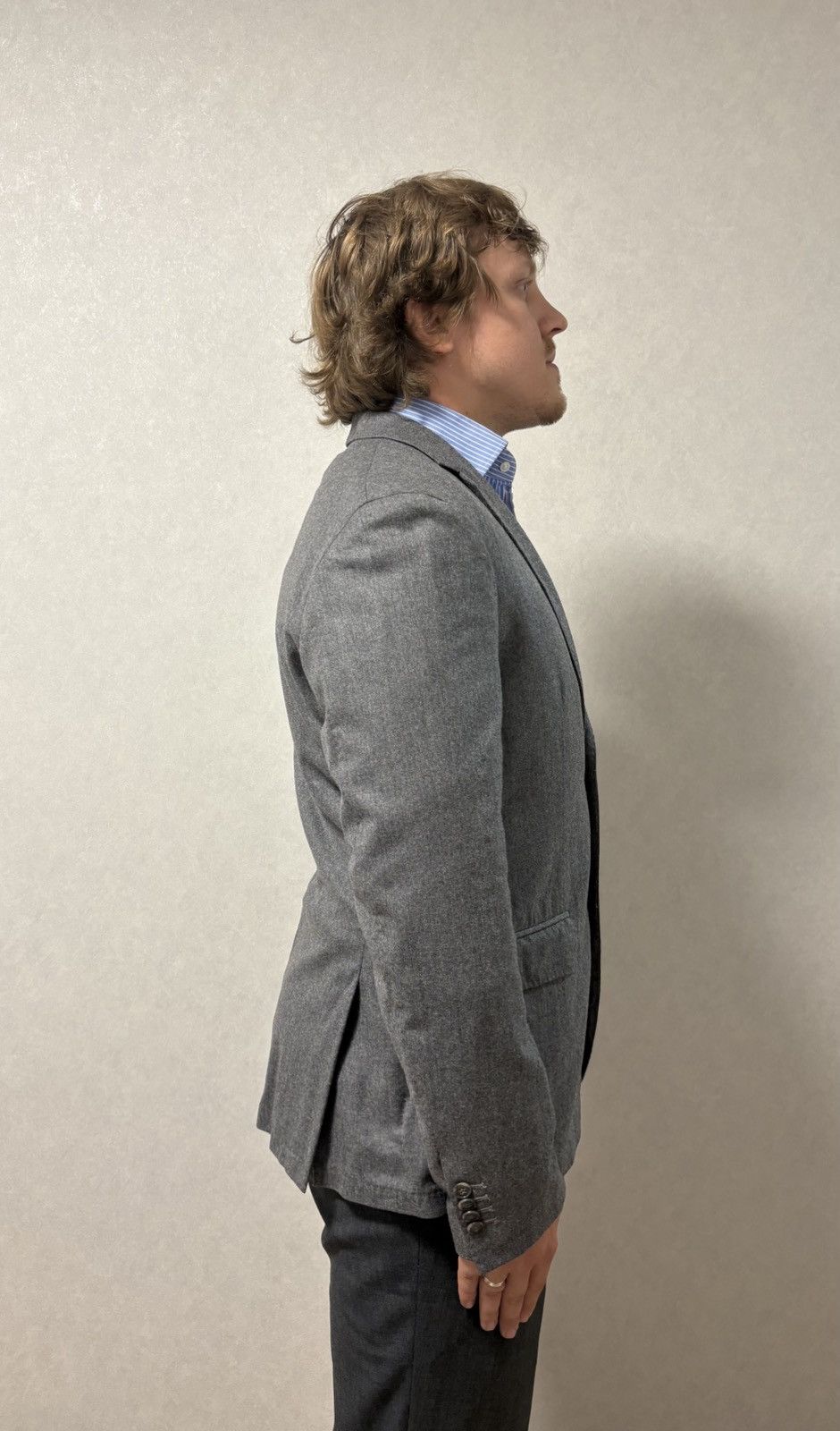 Hartford Hartford Wool Single Breasted Two Button Unlined Blazer L/XL Size 54R - 5 Thumbnail