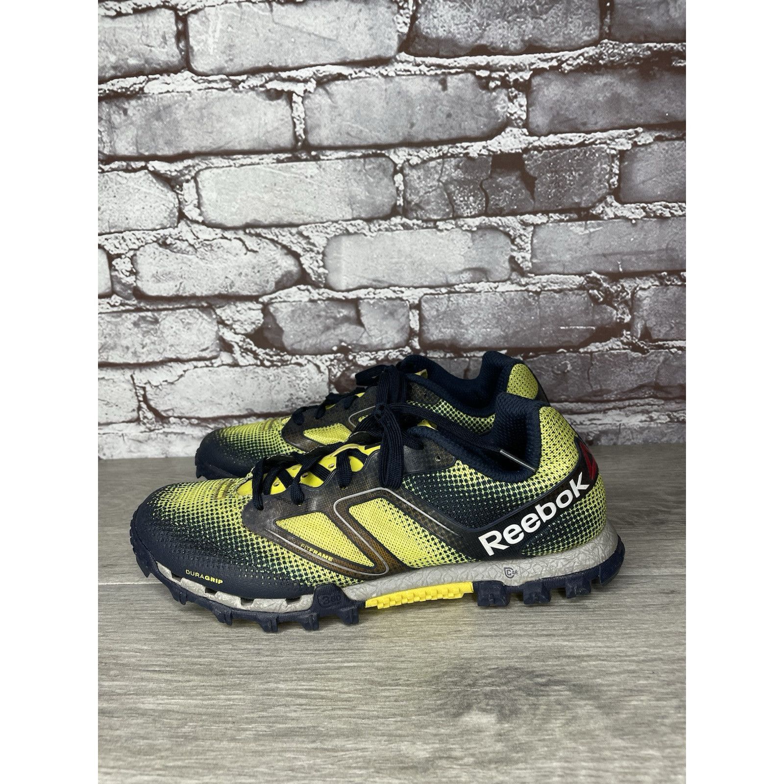 Reebok Reebok H20Drain DuraGrip FitFrame Black Yellow Running Gym S Size US 7.5 / IT 37.5 - 1 Thumbnail