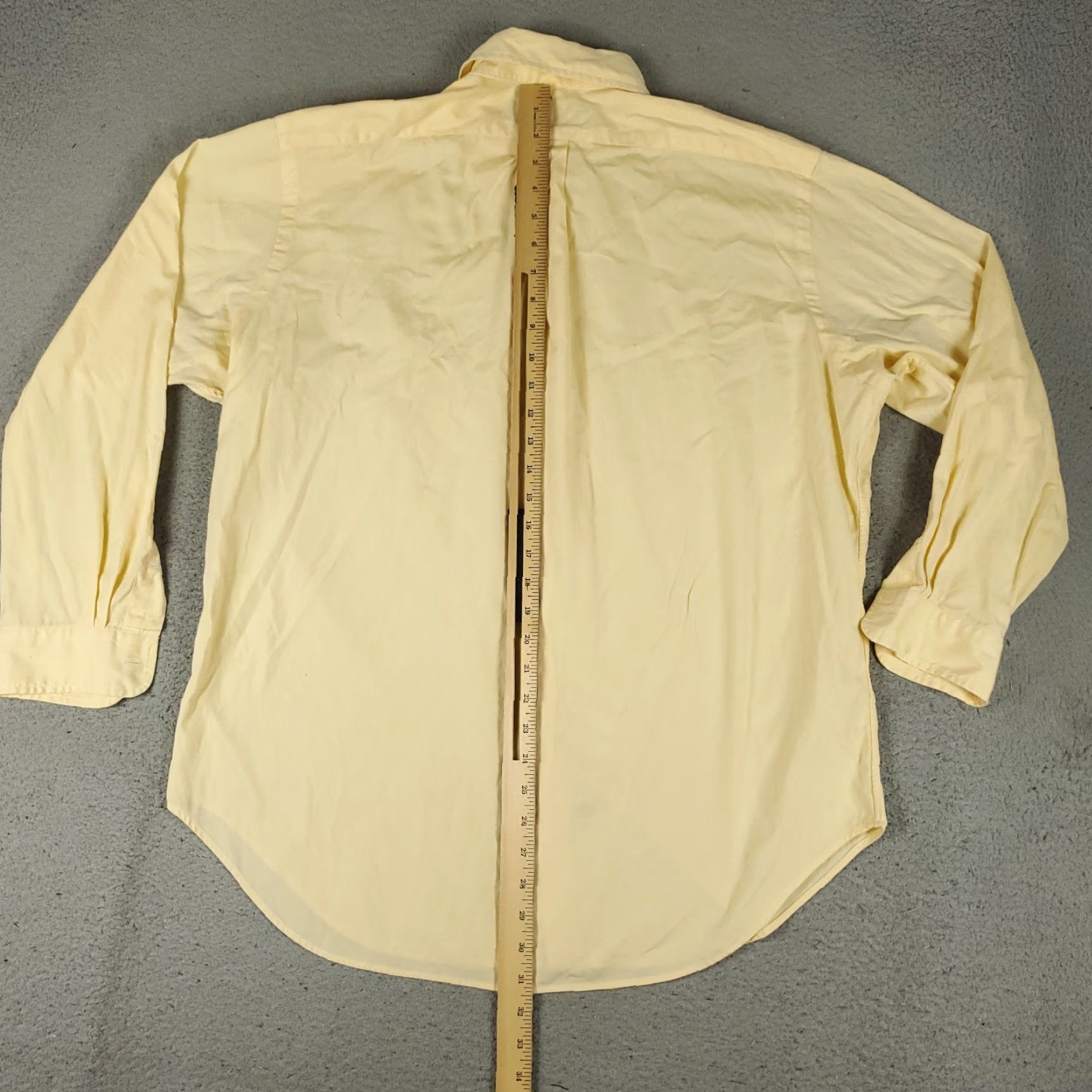 Ralph Lauren Ralph Lauren Shirt Mens 16.5 Yellow Pony Dress Button Up Long Sleeve Size 42R - 4 Thumbnail