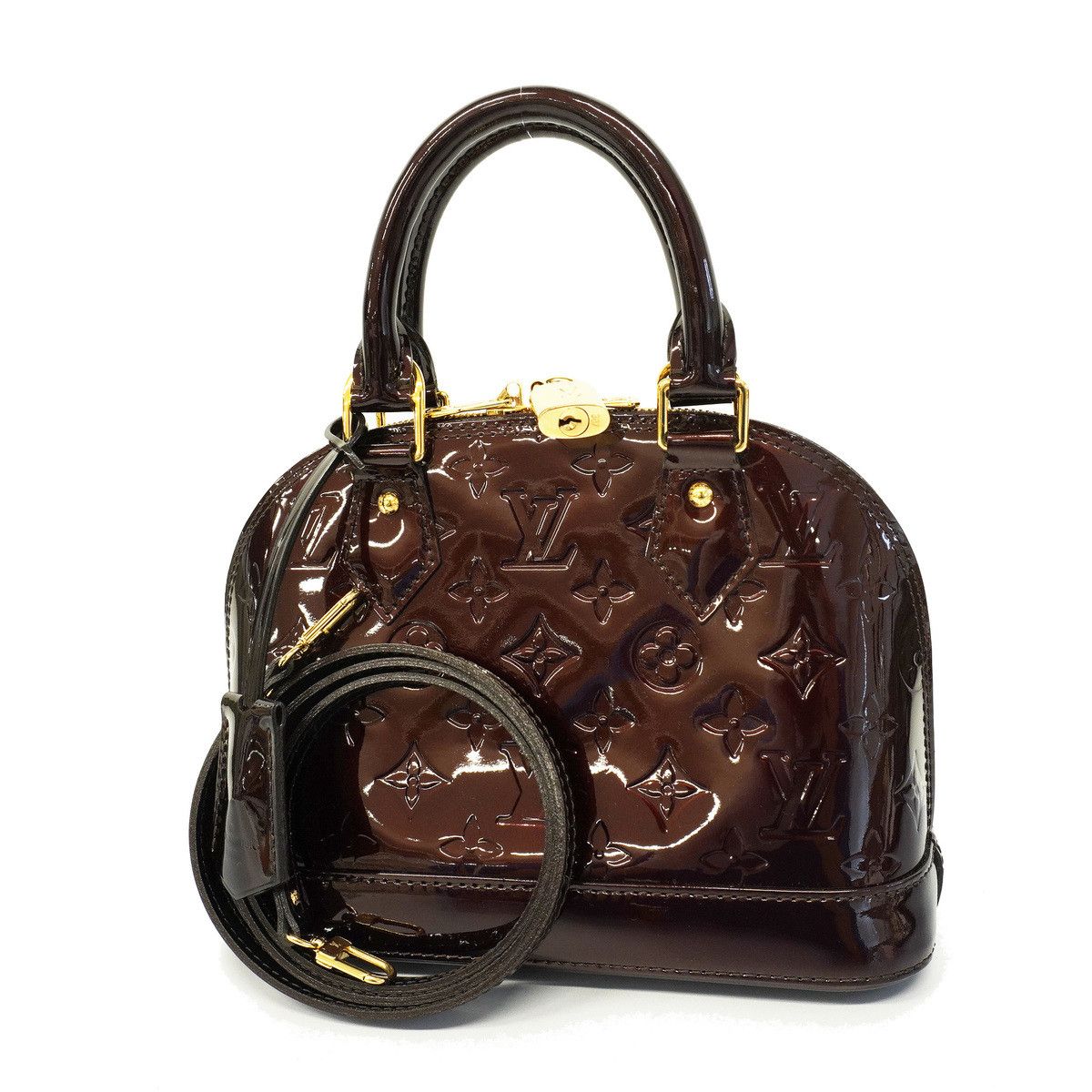 Louis Vuitton Vernis Alma BB Amarante