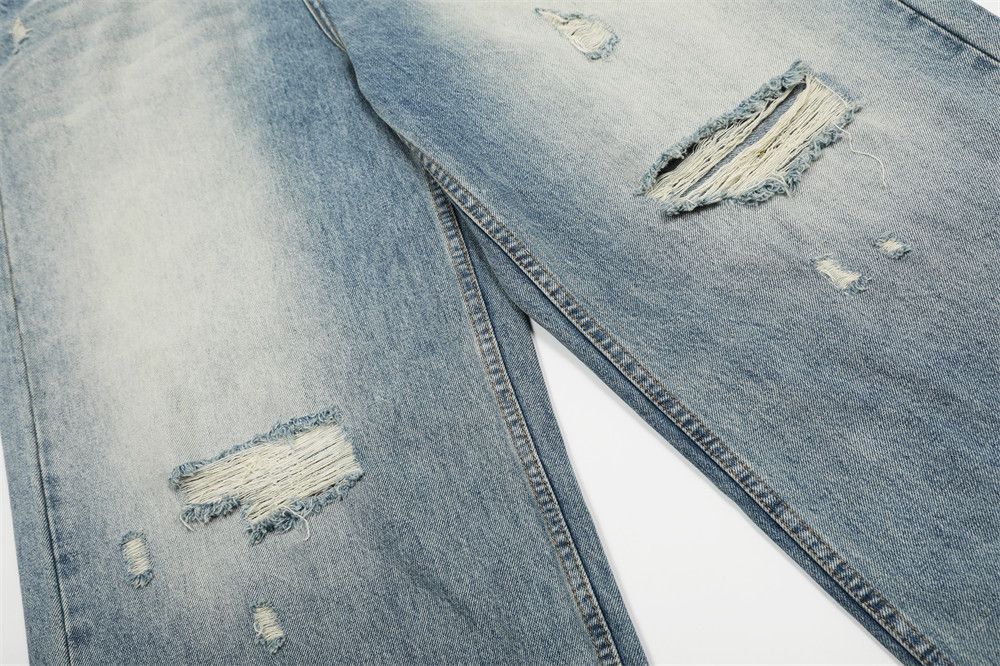 Japanese Brand × Jean Men's loose straight distressed washed gradient jeans Size US 32 / EU 48 - 6 Thumbnail