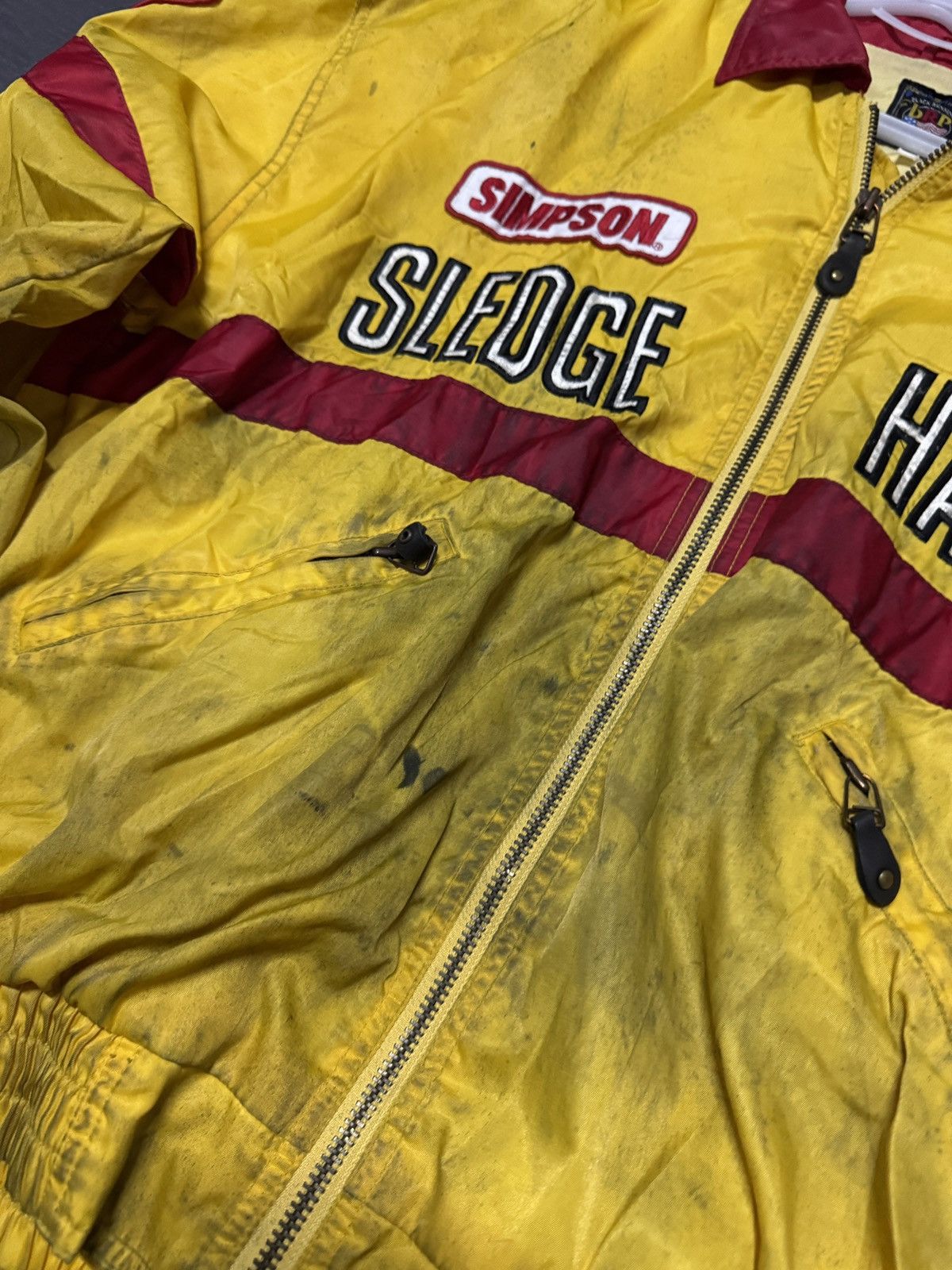 YELLOW CORN Vintage Yellow corn Drag Racing Jacket Size US L / EU 52-54 / 3 - 2 Thumbnail