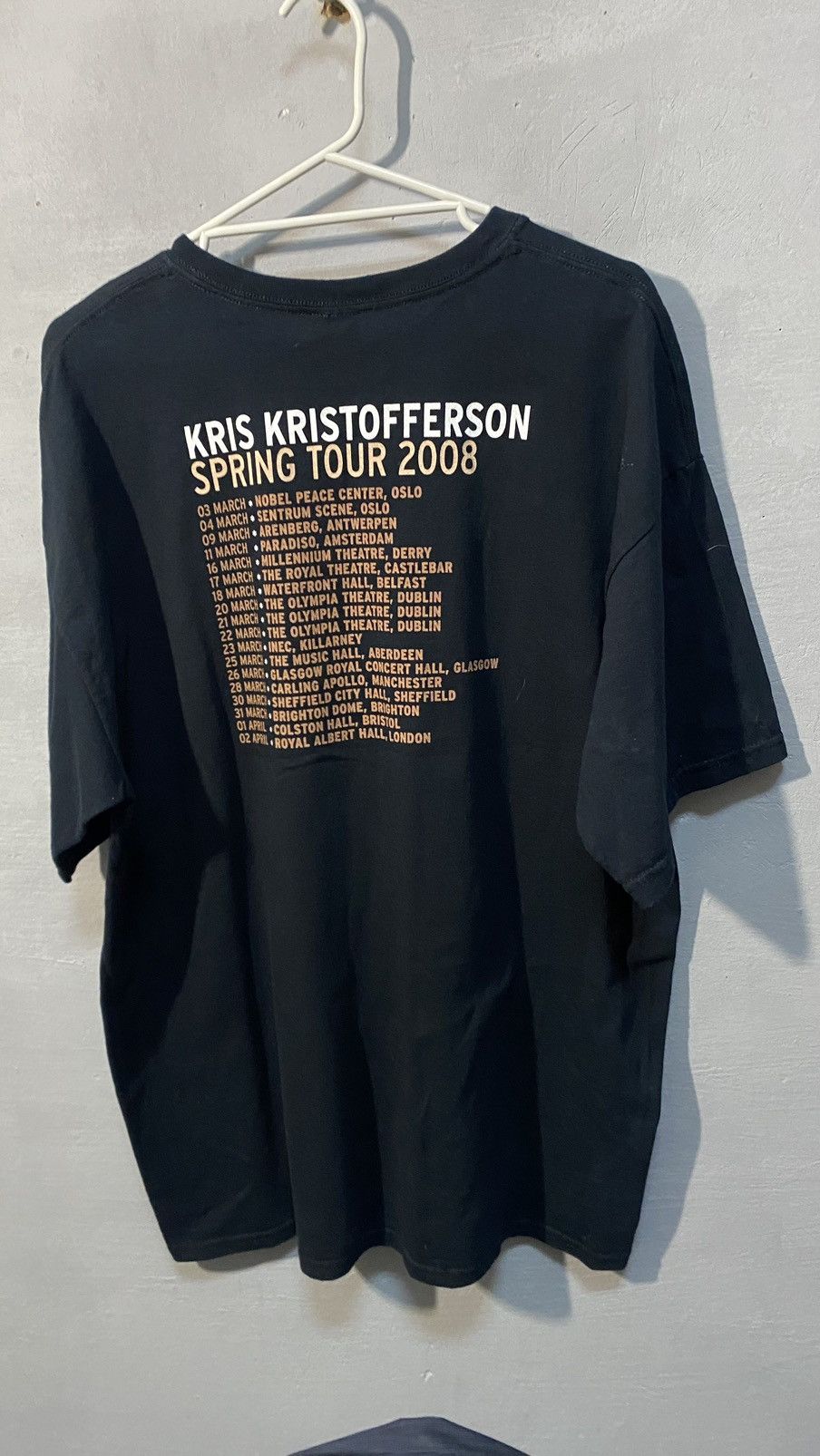 Band Tees Vintage Kris Kristofferson tour 2008 tee Size US XL / EU 56 / 4 - 6 Thumbnail