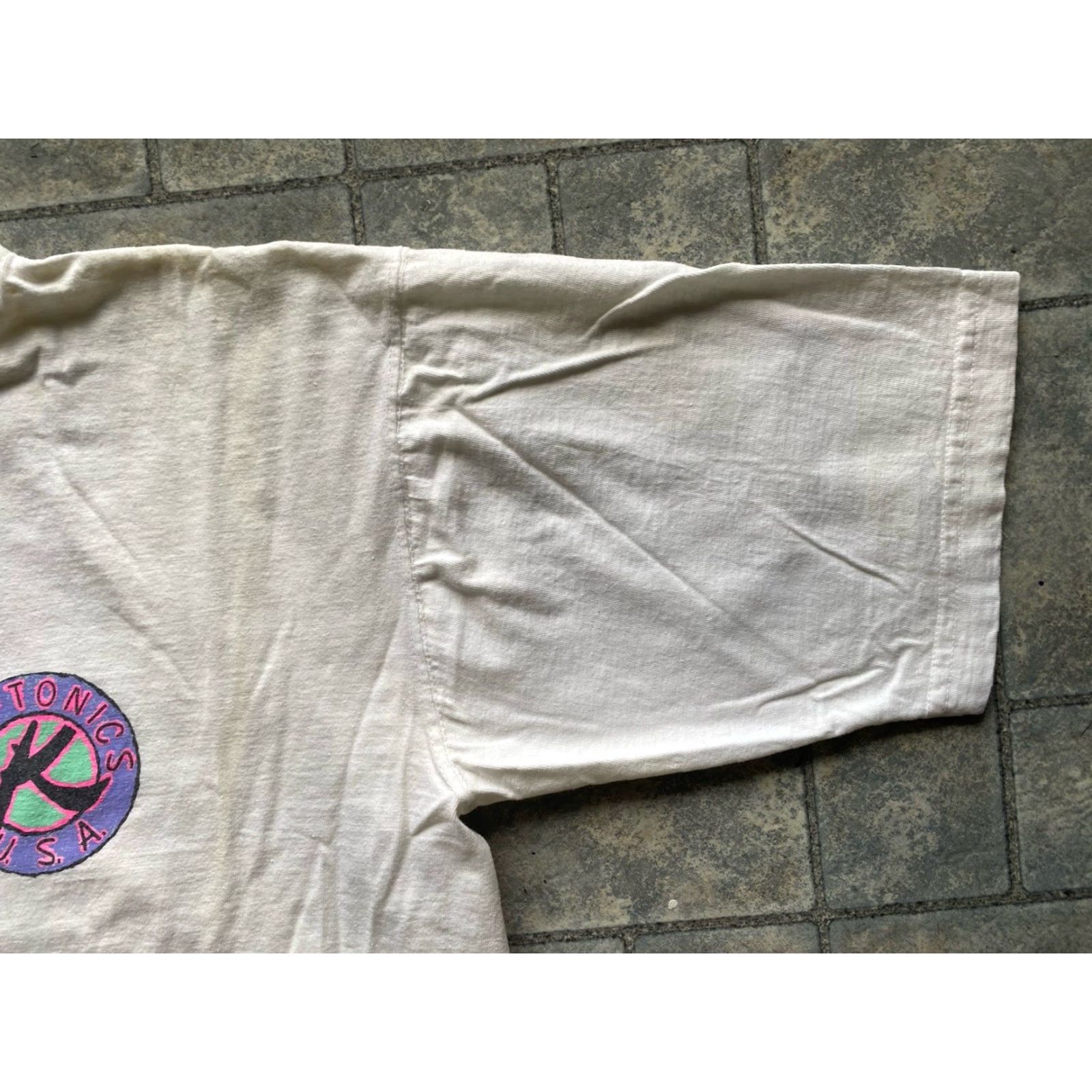 Vintage Kryptonics USA T Shirt Men L White Flaws Wear Logo Roller Hockey Logo Mens Size US L / EU 52-54 / 3 - 4 Thumbnail