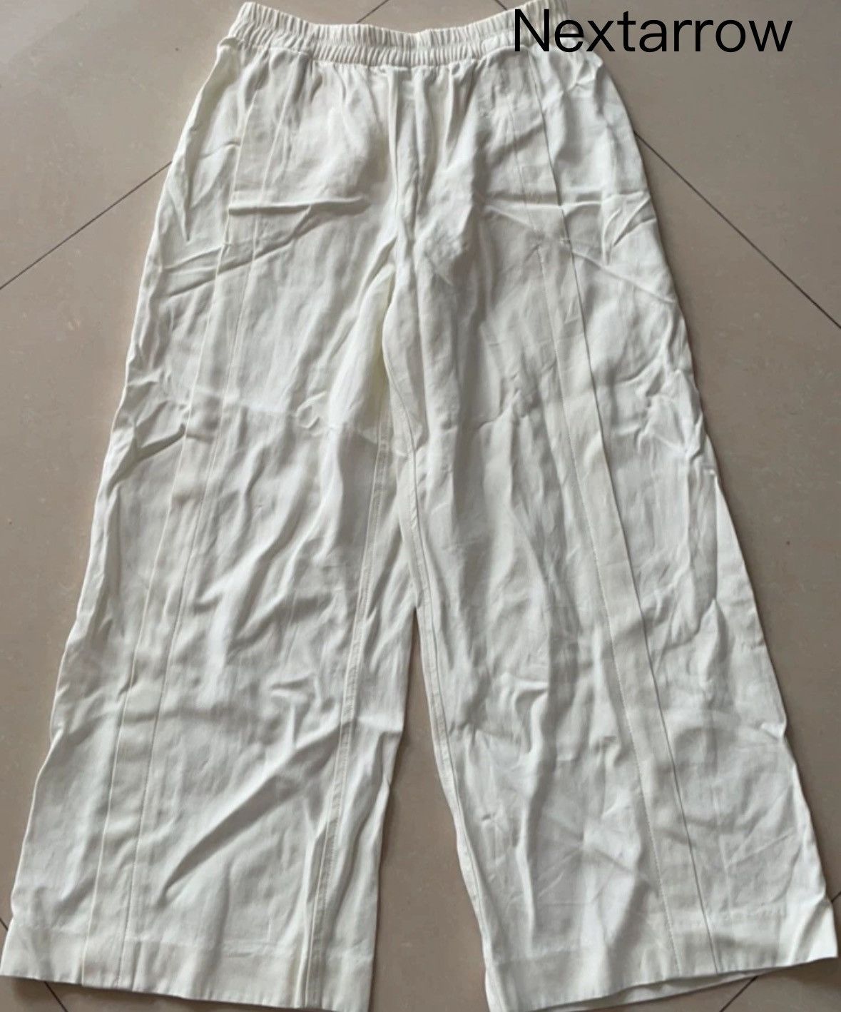 HELMUT LANG Thick Silk Wide Leg Pants2412-Nextarrow