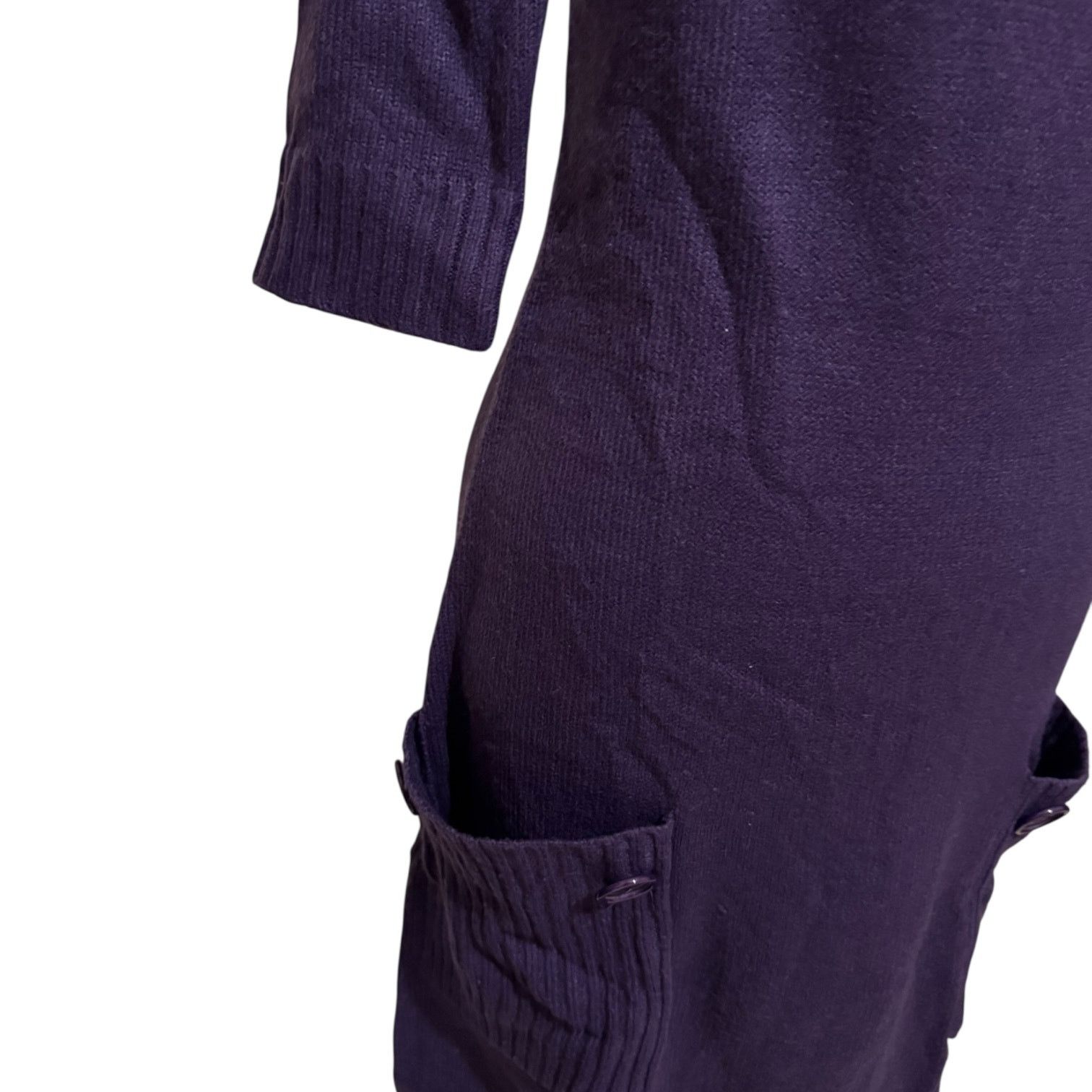 Other London Times Purple Cowl Neck Sweater Dress SM Knee Length Size S / US 4 / IT 40 - 5 Thumbnail
