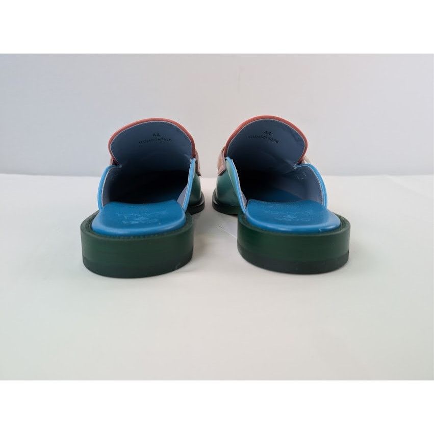Casablanca o1rshd1 Leather Memphis Mule Slipper Sandal in Mint / Yellow Size US 11 / EU 44 - 10 Thumbnail