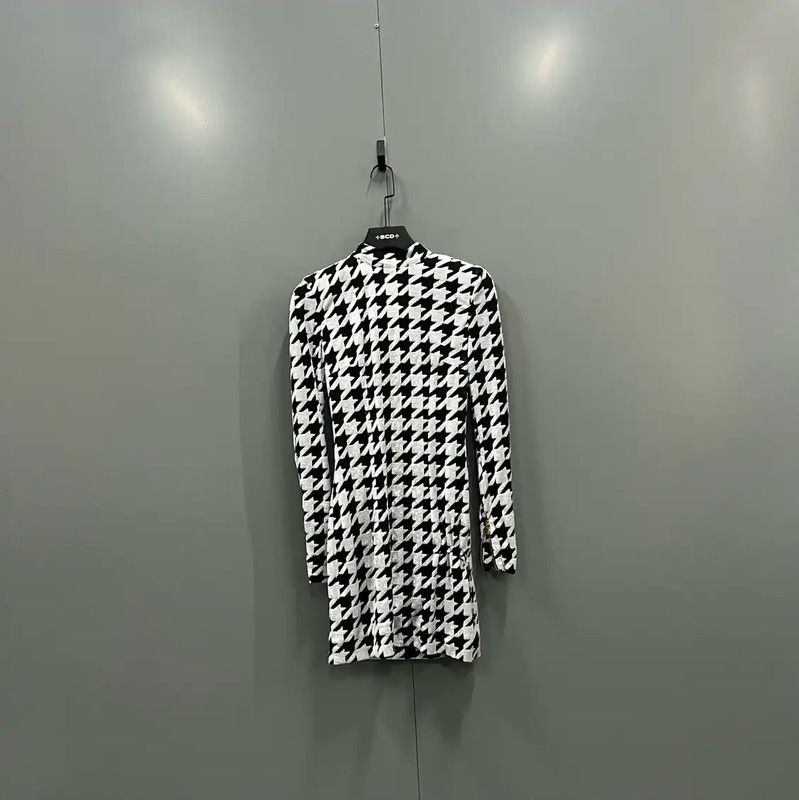 Balmain Balmain Multi-Color Long Sleeve Dress 0089 Size ONE SIZE - 1 Thumbnail