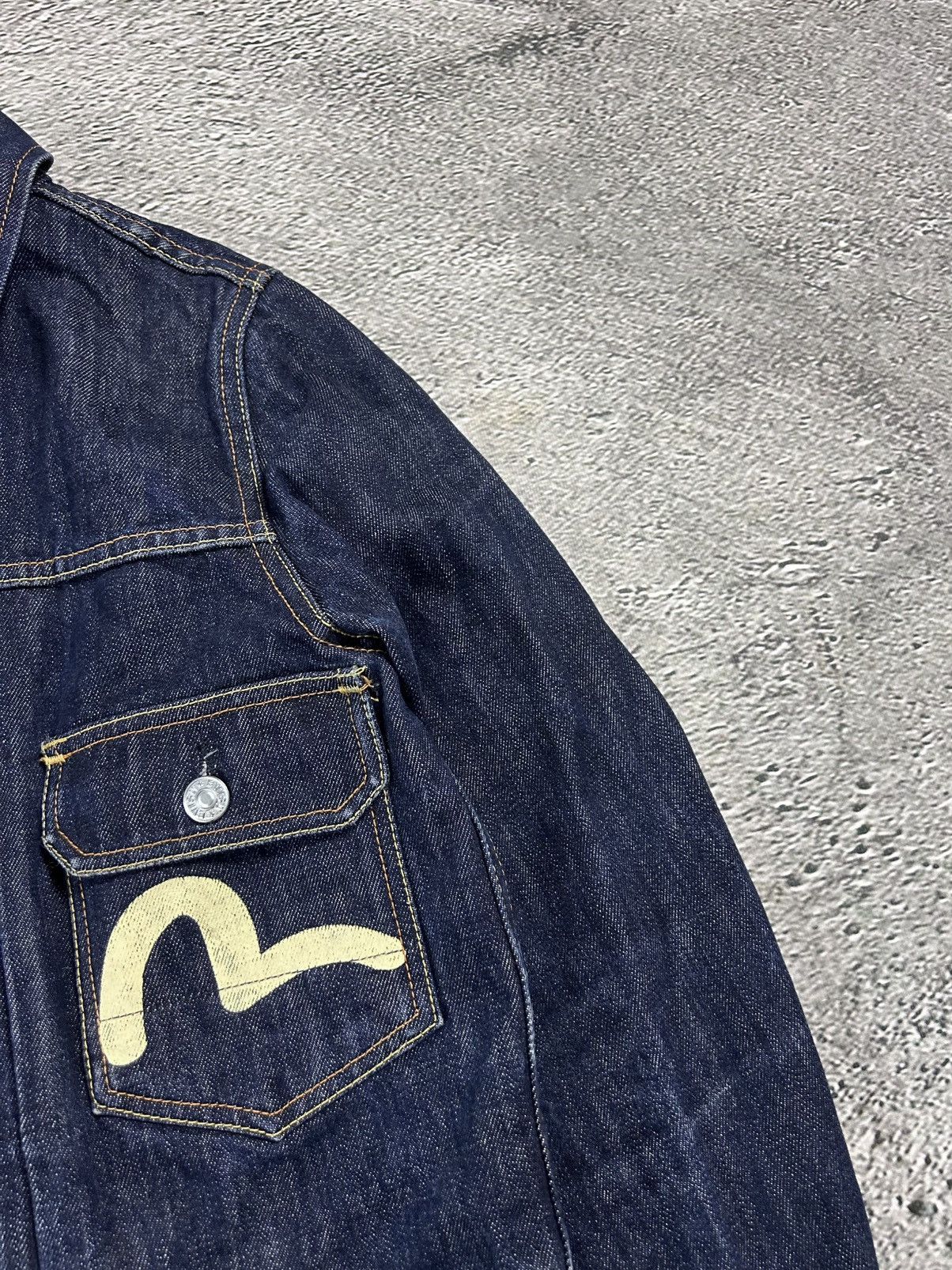 Evisu Evisu Japan vintage denim jacket white seagulls navy blue Size US S / EU 44-46 / 1 - 3 Thumbnail